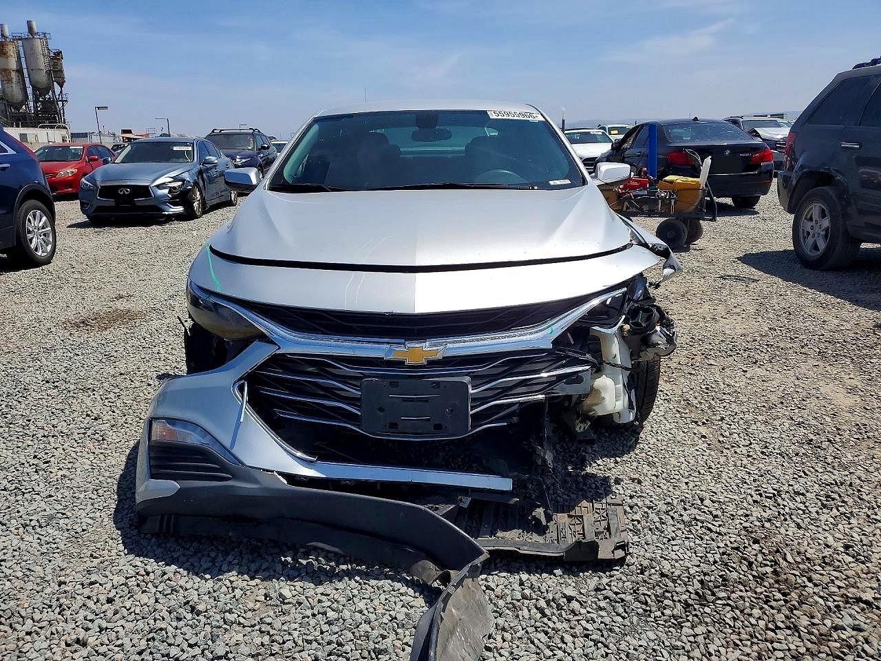 2020 Chevrolet Malibu Lt Silver vin: 1G1ZD5ST7LF040957
