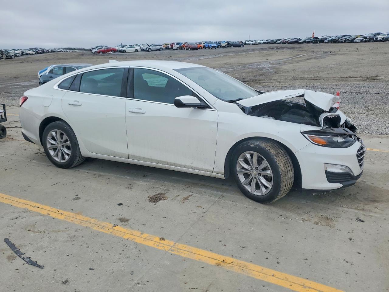 2020 Chevrolet Malibu Lt Белый vin: 1G1ZD5ST7LF071867