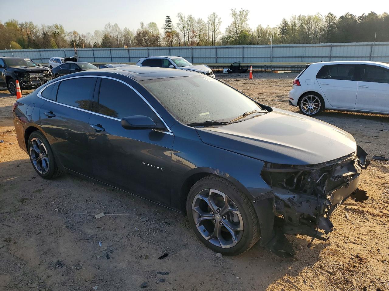 2021 Chevrolet Malibu Lt Gray vin: 1G1ZD5ST7MF052673