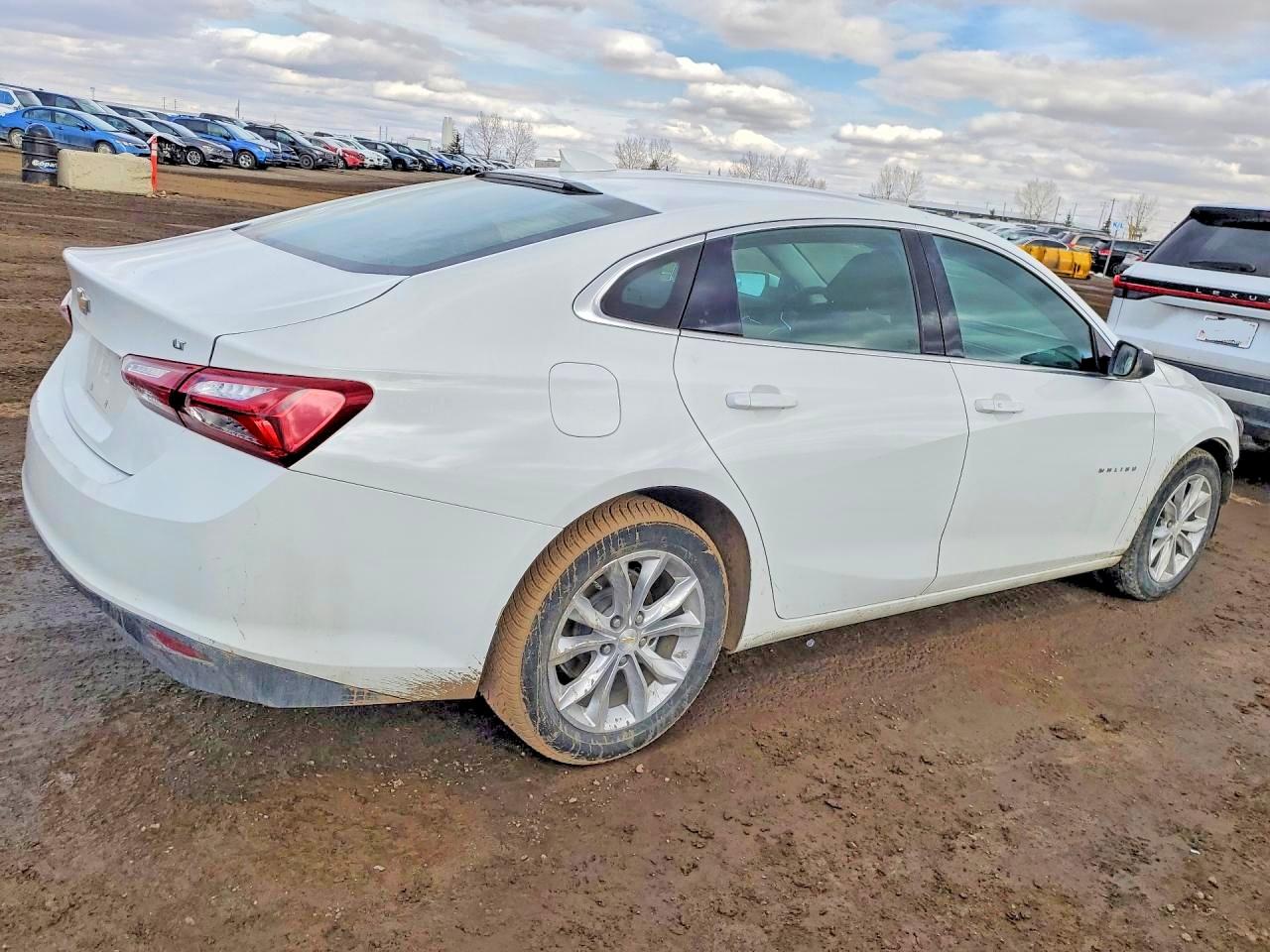 2022 Chevrolet Malibu Lt White vin: 1G1ZD5ST7NF109102