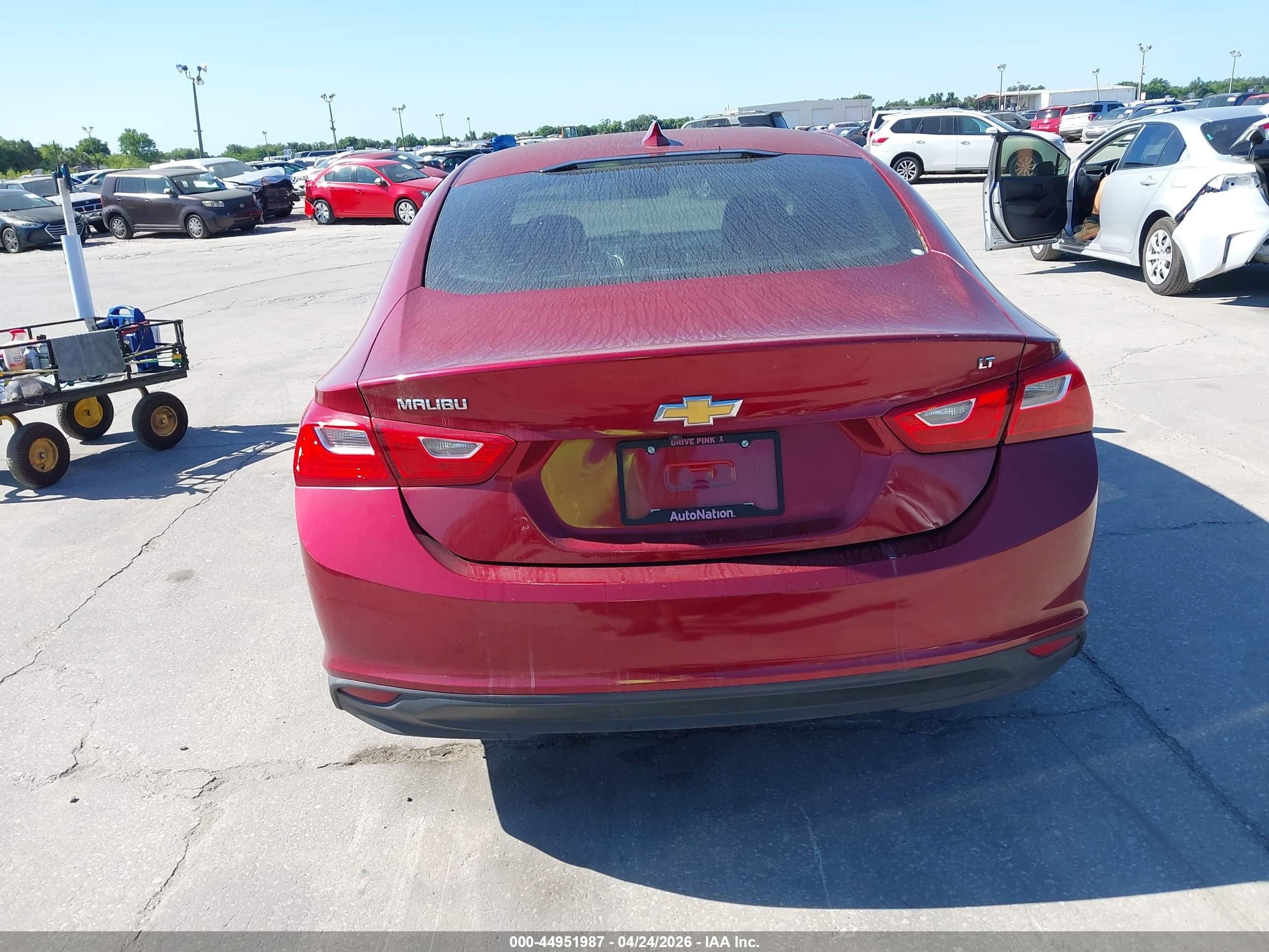 2018 Chevrolet Malibu Lt Maroon vin: 1G1ZD5ST8JF110236