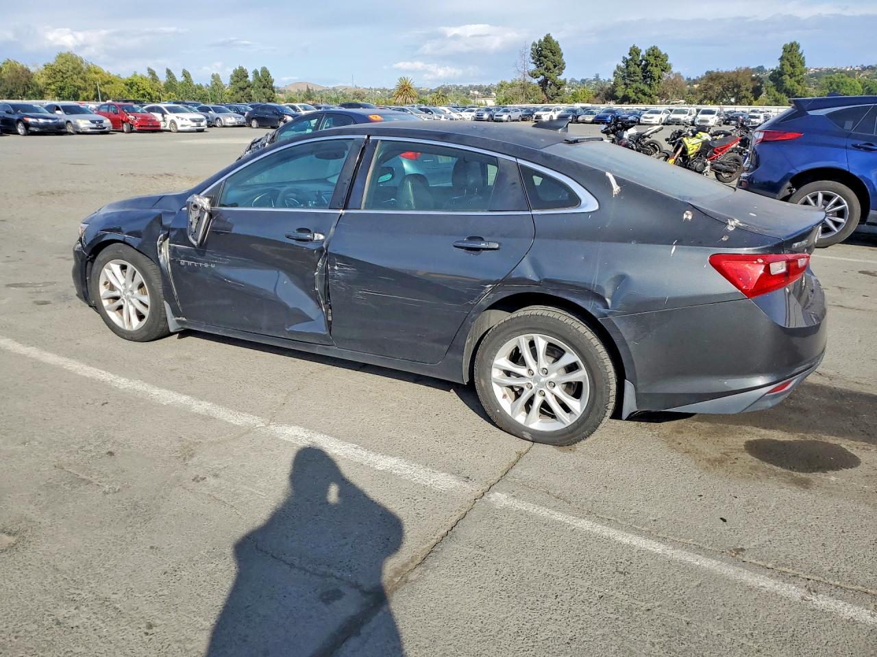 2018 Chevrolet Malibu Lt Gray vin: 1G1ZD5ST8JF128249