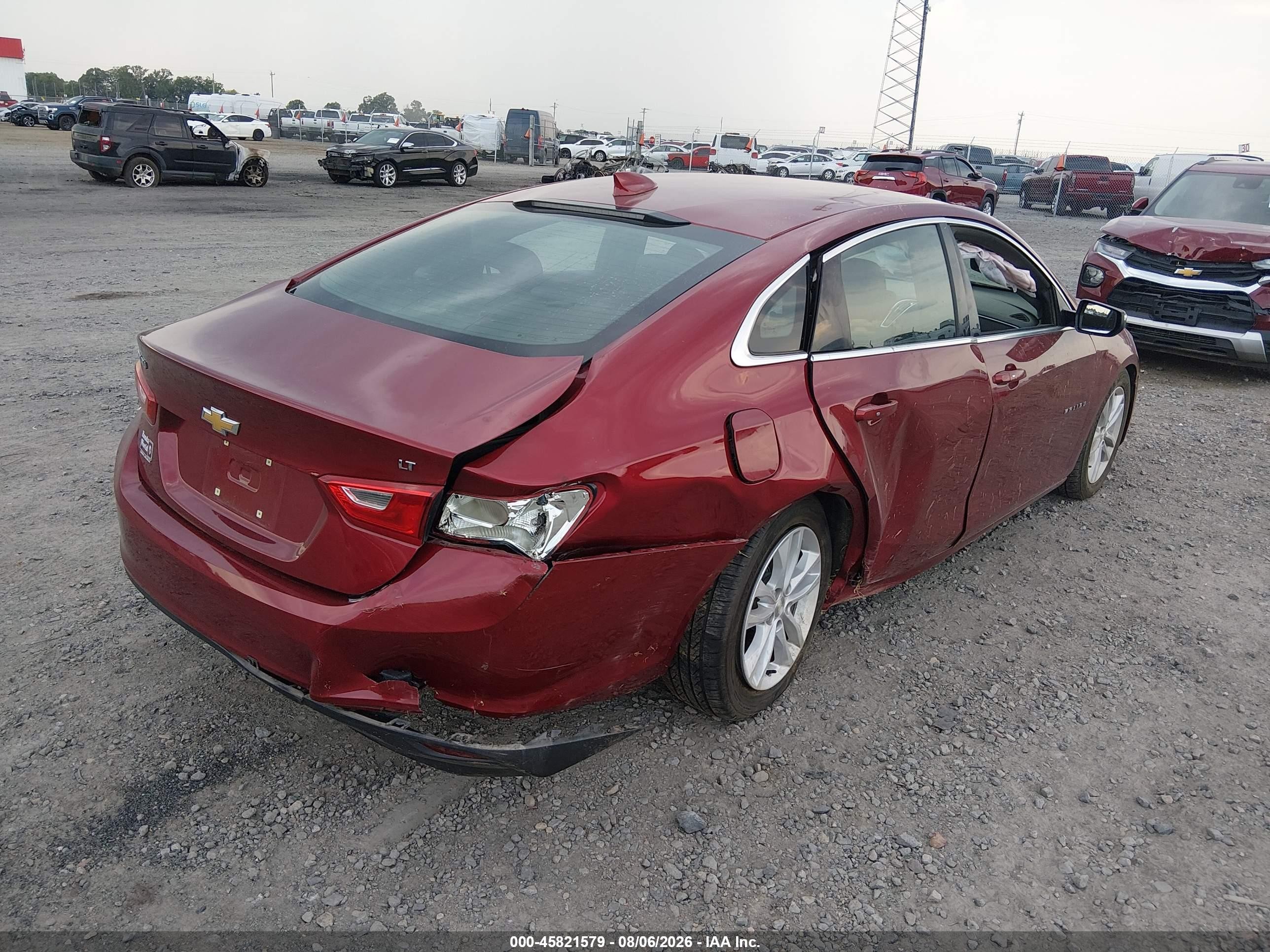 2018 Chevrolet Malibu Lt Maroon vin: 1G1ZD5ST8JF213107