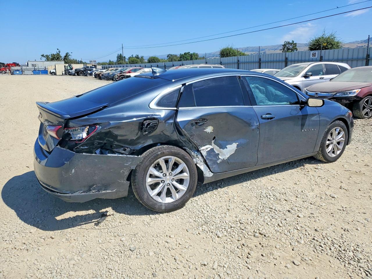 2020 Chevrolet Malibu Lt Серый vin: 1G1ZD5ST8LF006493
