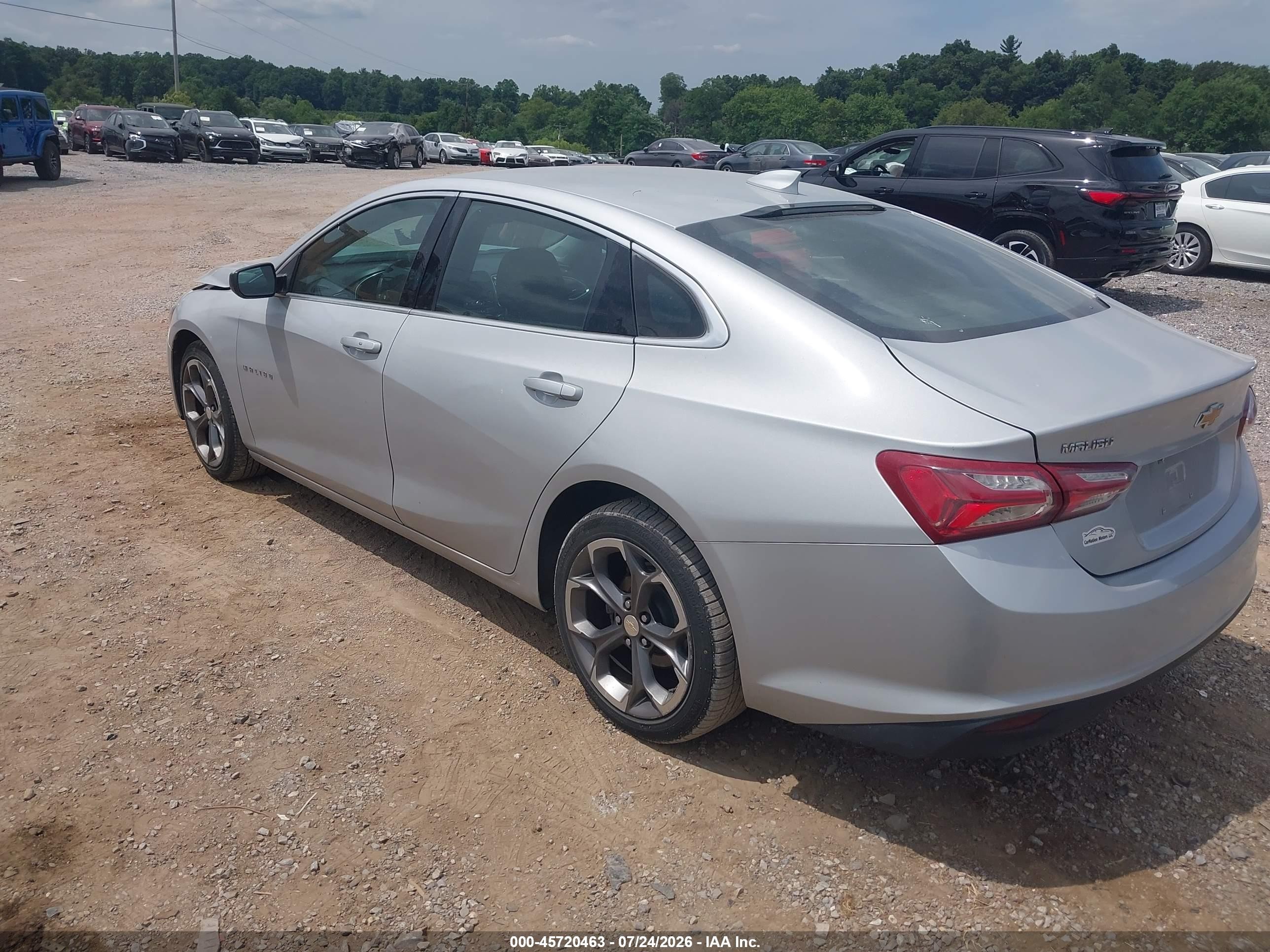 2020 Chevrolet Malibu Fwd Lt Silver vin: 1G1ZD5ST8LF125693