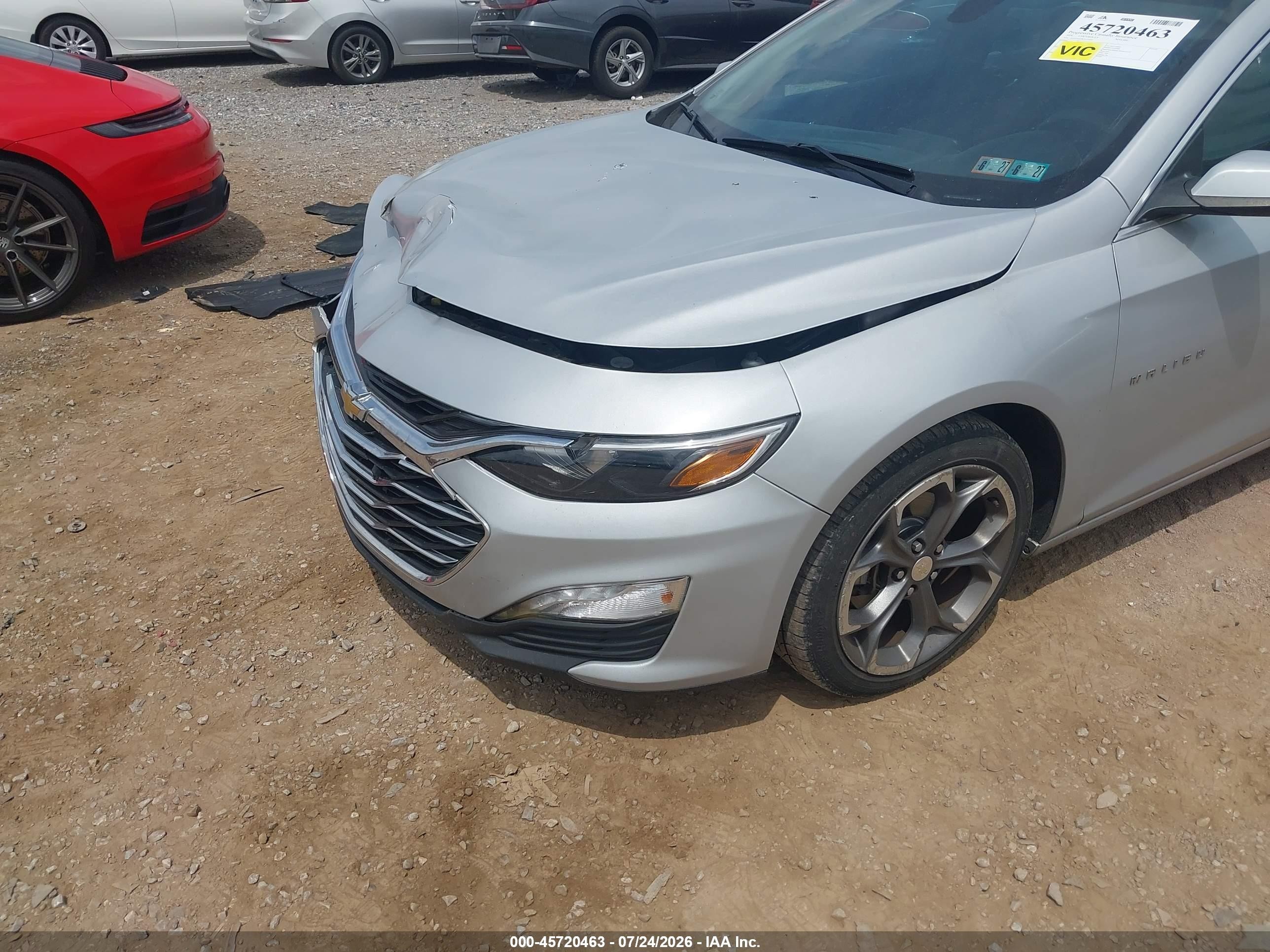 2020 Chevrolet Malibu Fwd Lt Silver vin: 1G1ZD5ST8LF125693