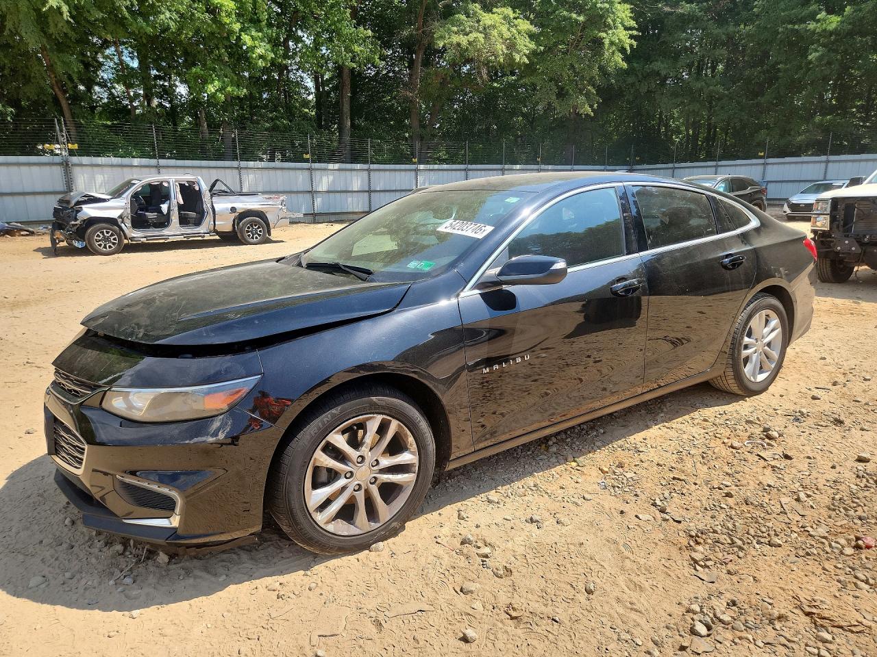 2018 Chevrolet Malibu Lt Black vin: 1G1ZD5ST9JF151684
