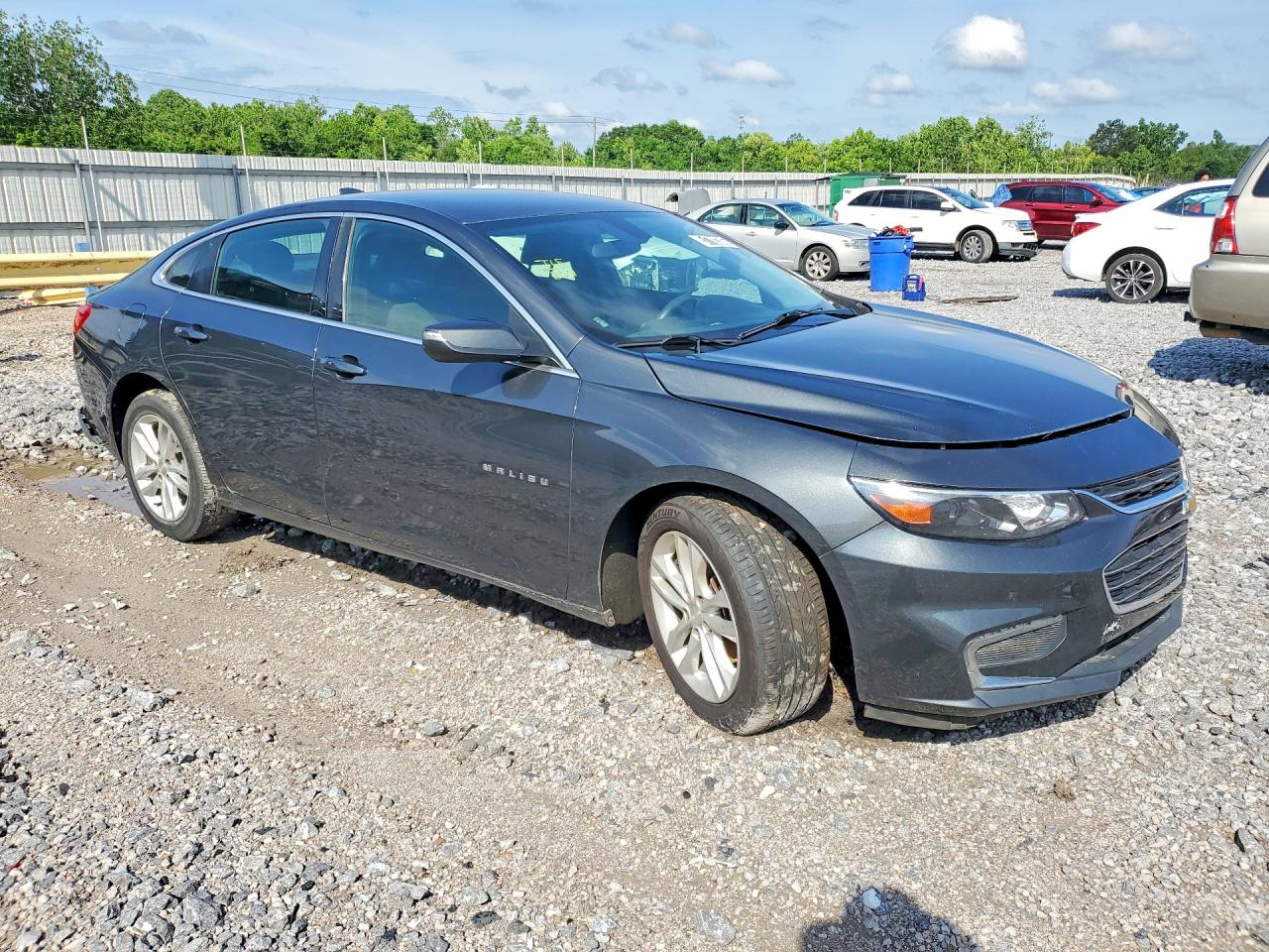 2018 Chevrolet Malibu Lt Серый vin: 1G1ZD5ST9JF254409