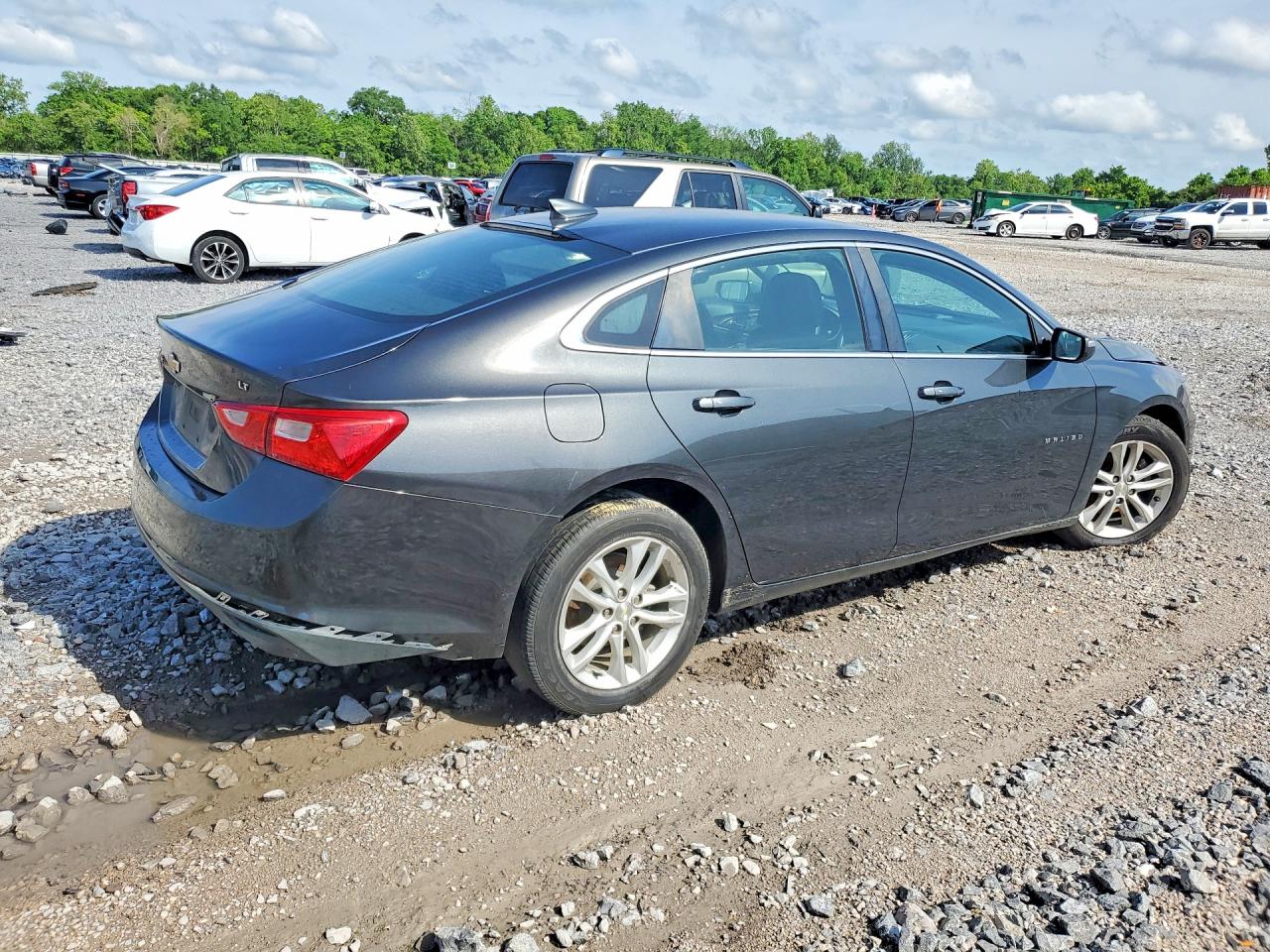 2018 Chevrolet Malibu Lt Серый vin: 1G1ZD5ST9JF254409