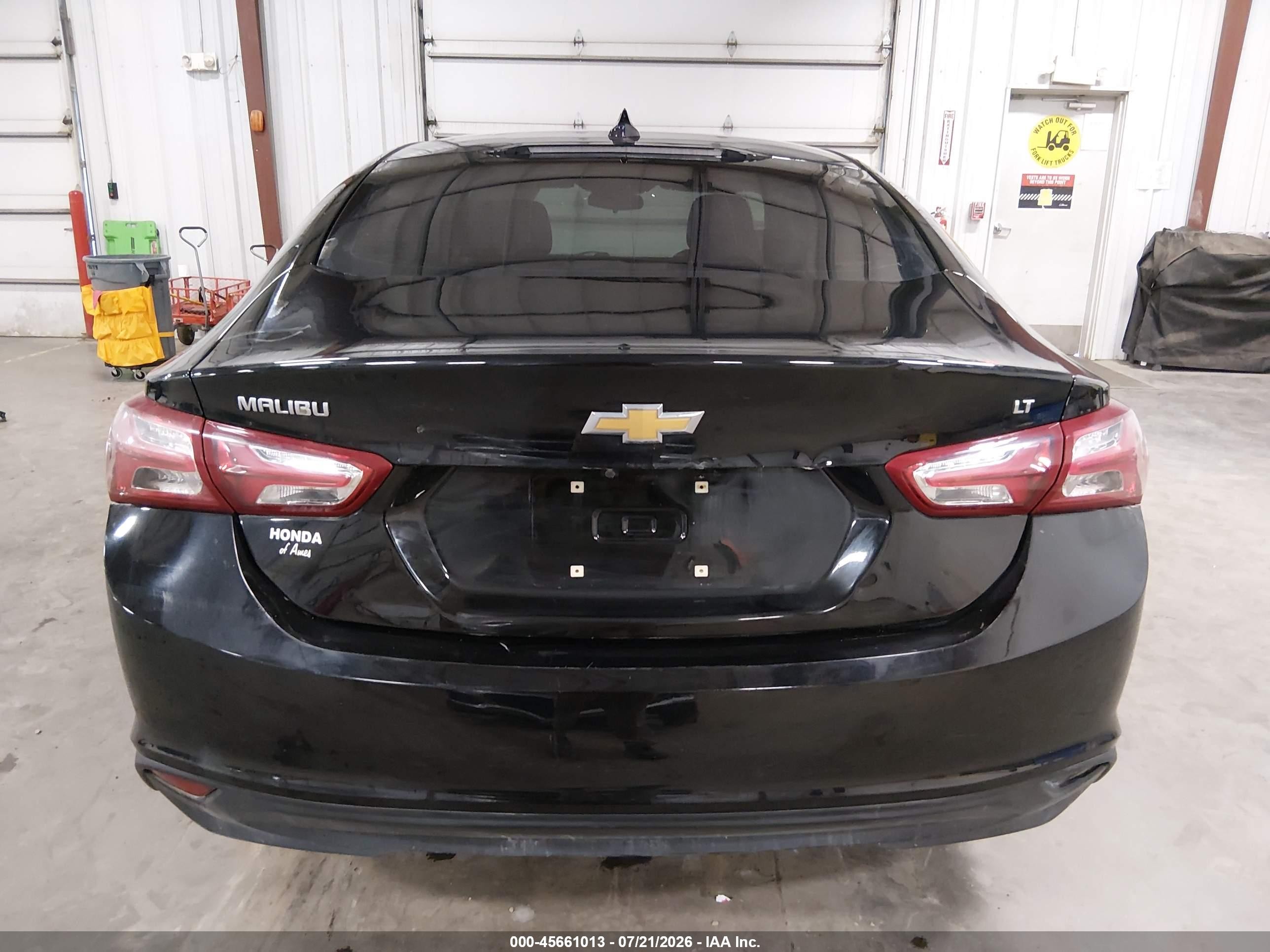 2019 Chevrolet Malibu Lt Black vin: 1G1ZD5ST9KF162217