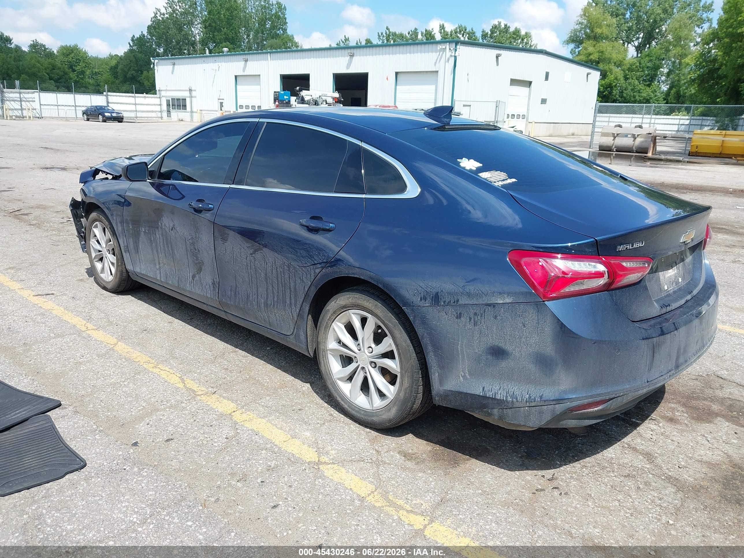 2019 Chevrolet Malibu Lt Blue vin: 1G1ZD5ST9KF192611