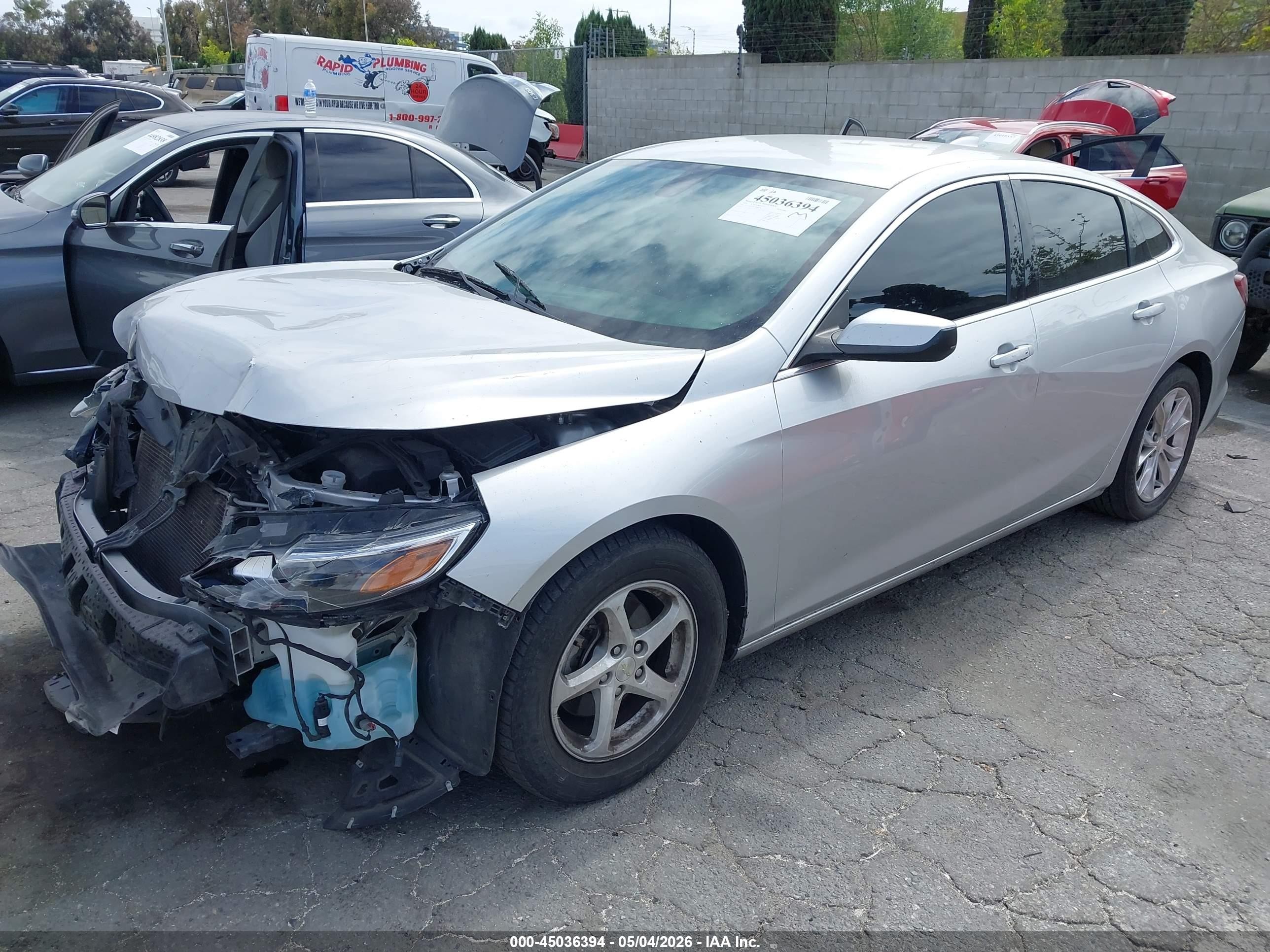 2020 Chevrolet Malibu Fwd Lt Серебряный vin: 1G1ZD5ST9LF046825