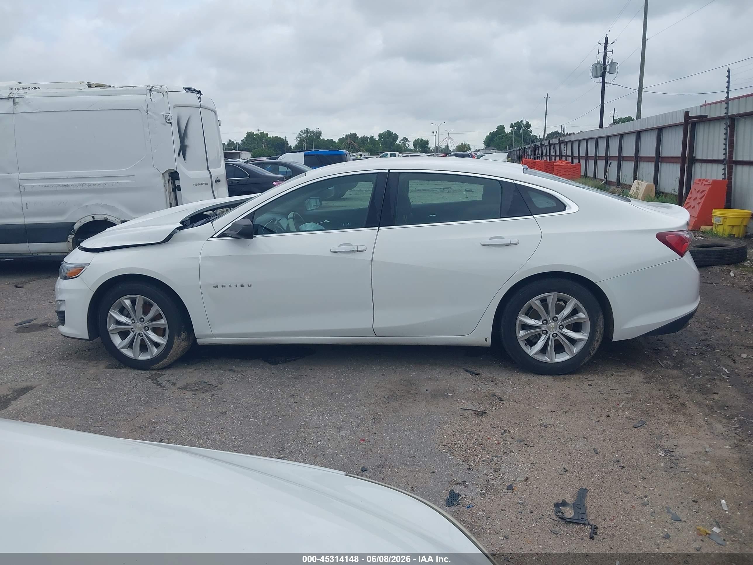2020 Chevrolet Malibu Fwd Lt White vin: 1G1ZD5ST9LF092588