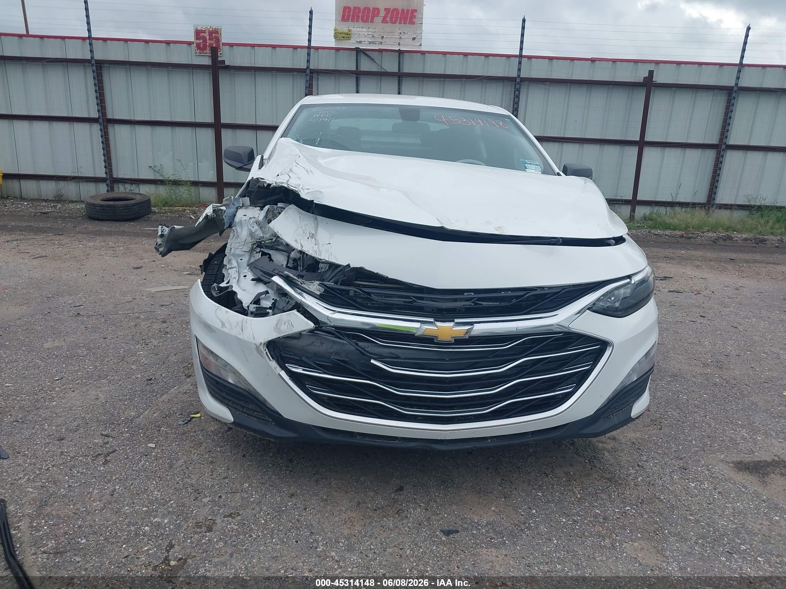 2020 Chevrolet Malibu Fwd Lt White vin: 1G1ZD5ST9LF092588