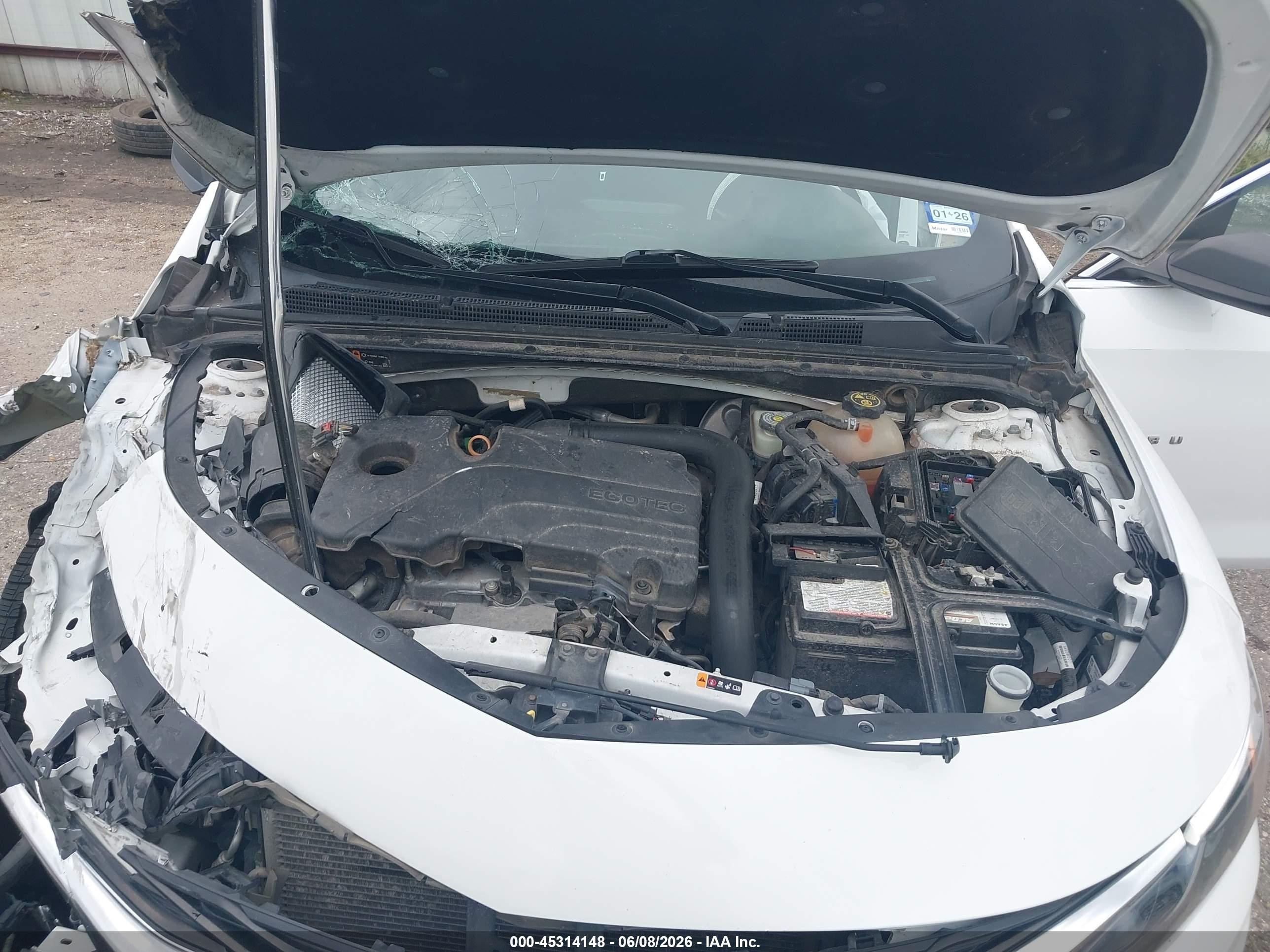 2020 Chevrolet Malibu Fwd Lt White vin: 1G1ZD5ST9LF092588