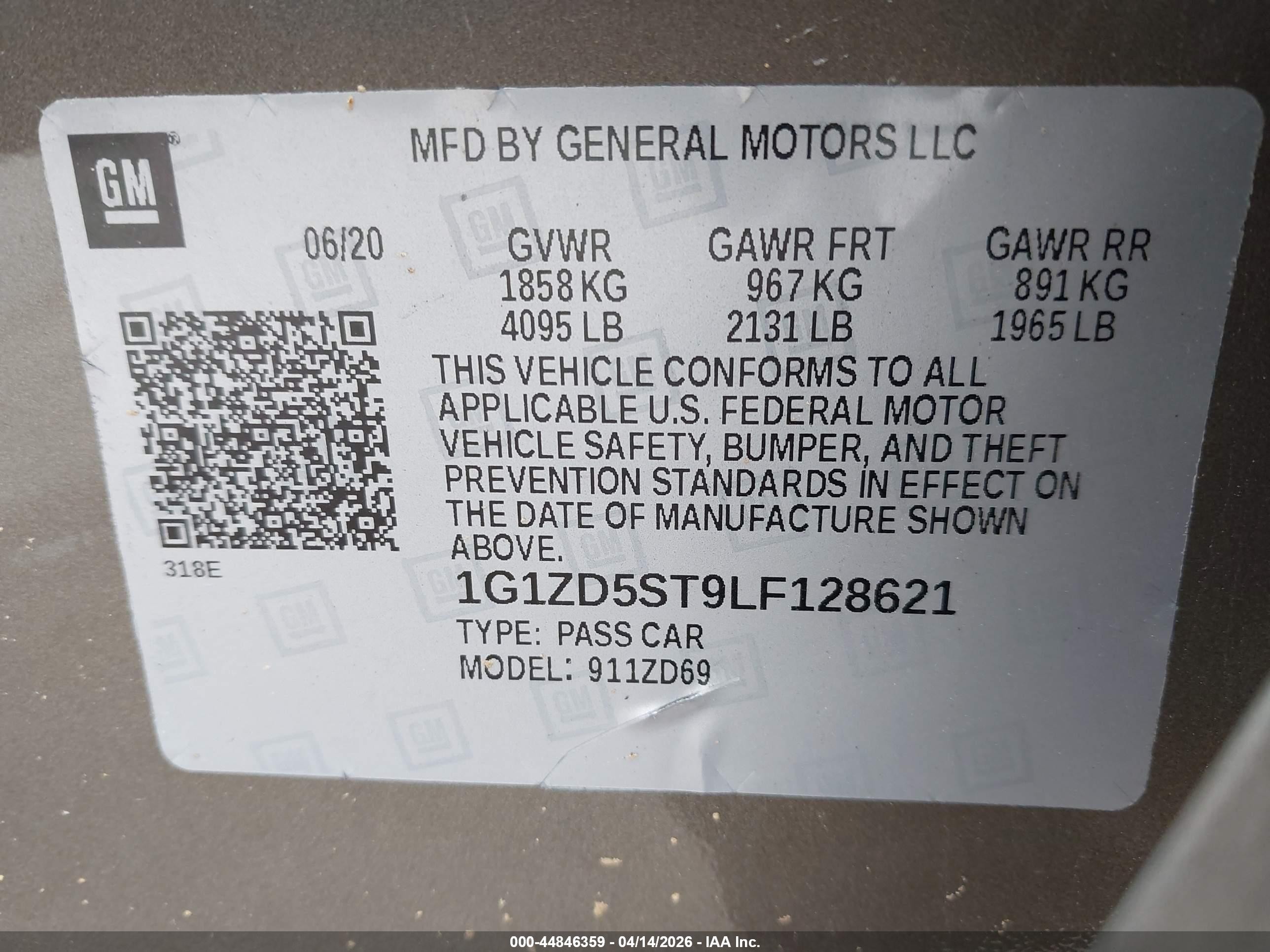 2020 Chevrolet Malibu Fwd Lt Brown vin: 1G1ZD5ST9LF128621