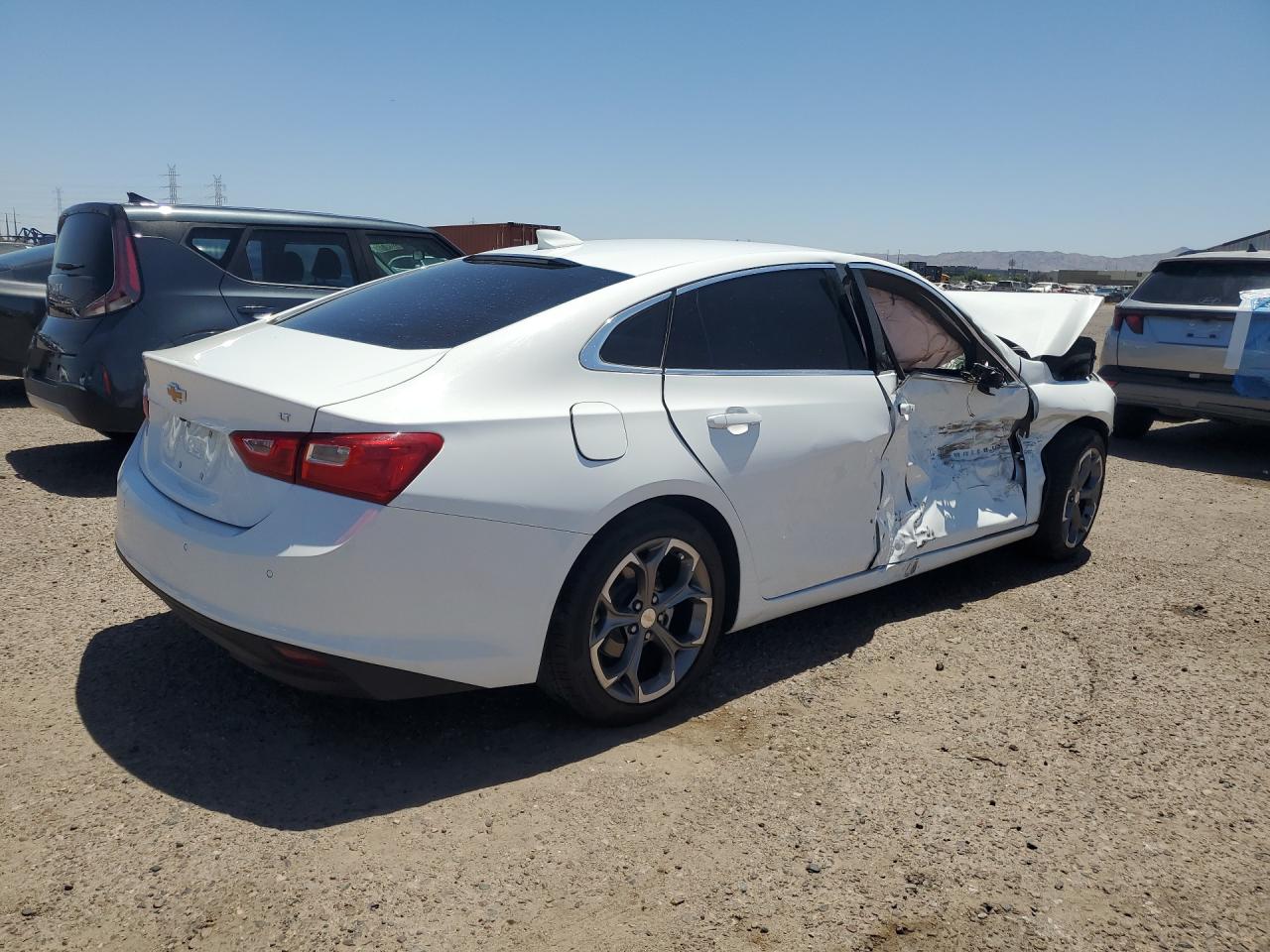 2024 Chevrolet Malibu Lt White vin: 1G1ZD5ST9RF173387 Damage: Right -B- Pillar, Broken, Replacement Required