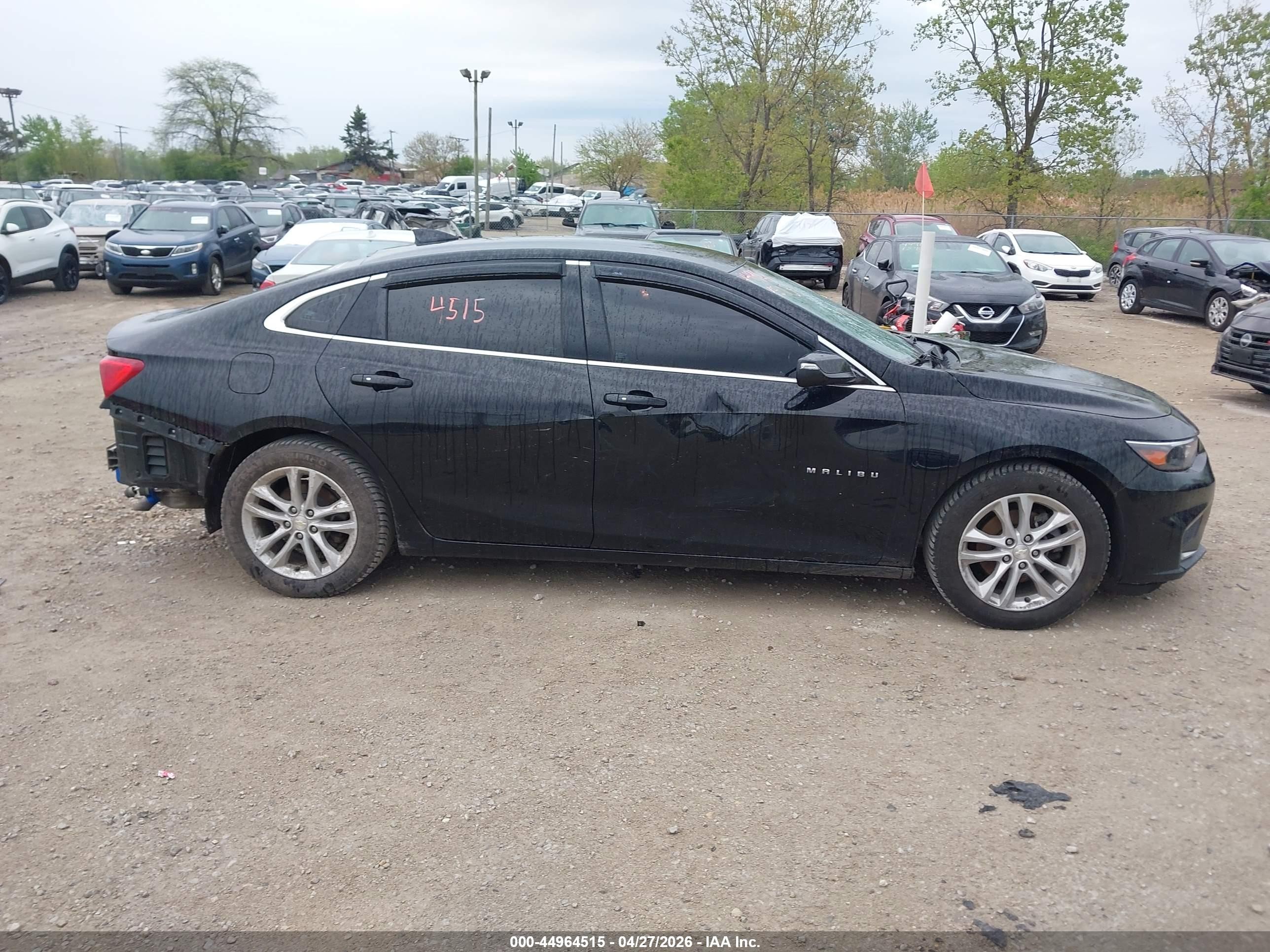 2018 Chevrolet Malibu Lt Black vin: 1G1ZD5STXJF103918