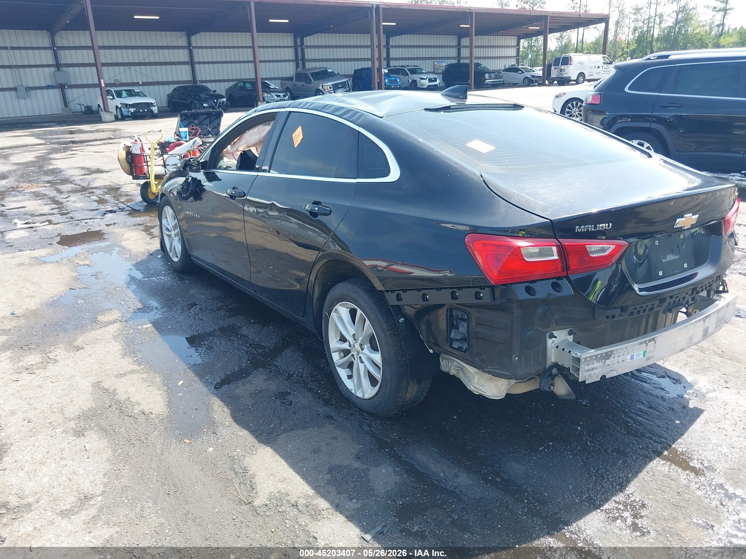 2018 Chevrolet Malibu Lt Black vin: 1G1ZD5STXJF167148