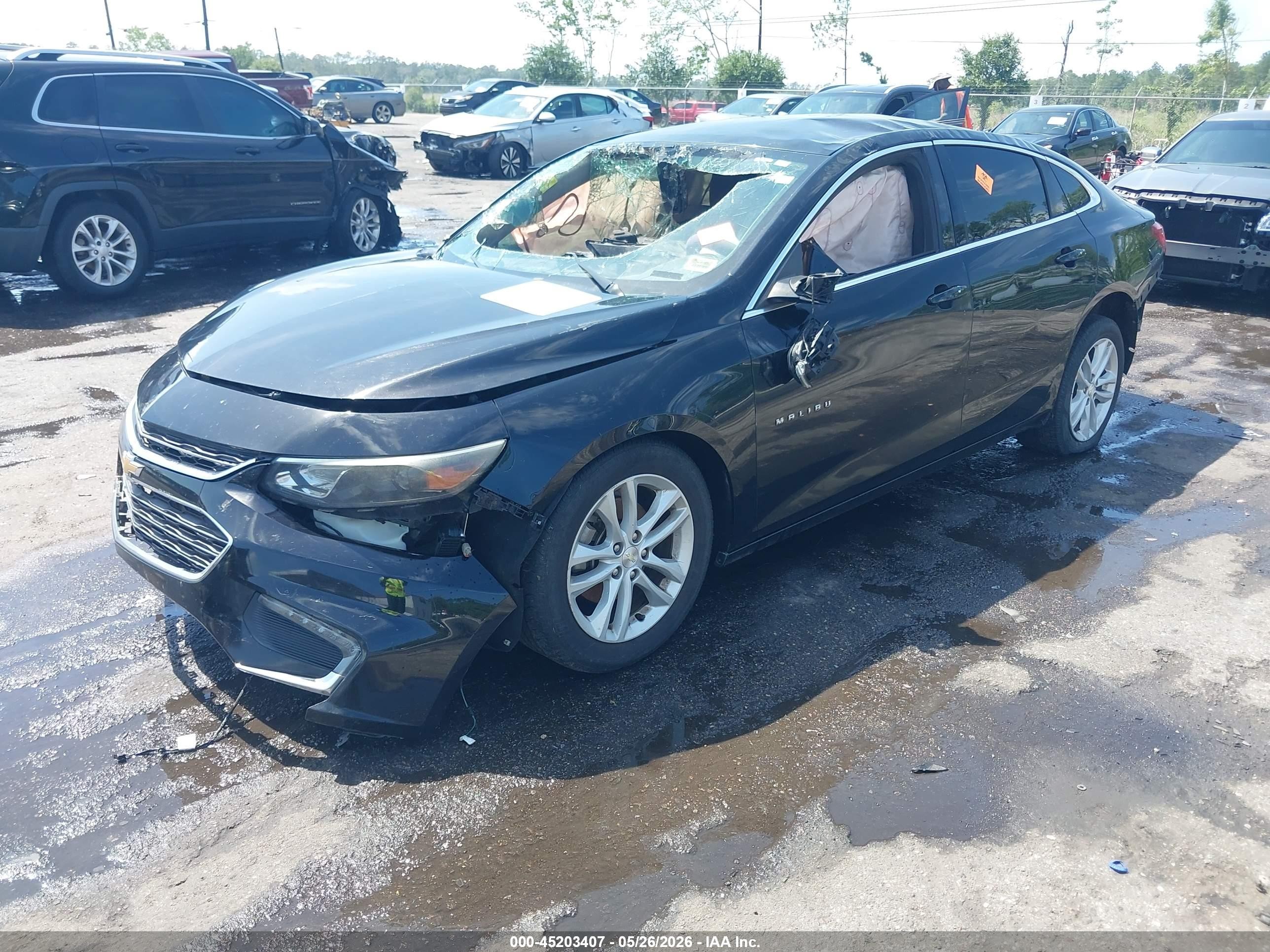 2018 Chevrolet Malibu Lt Black vin: 1G1ZD5STXJF167148