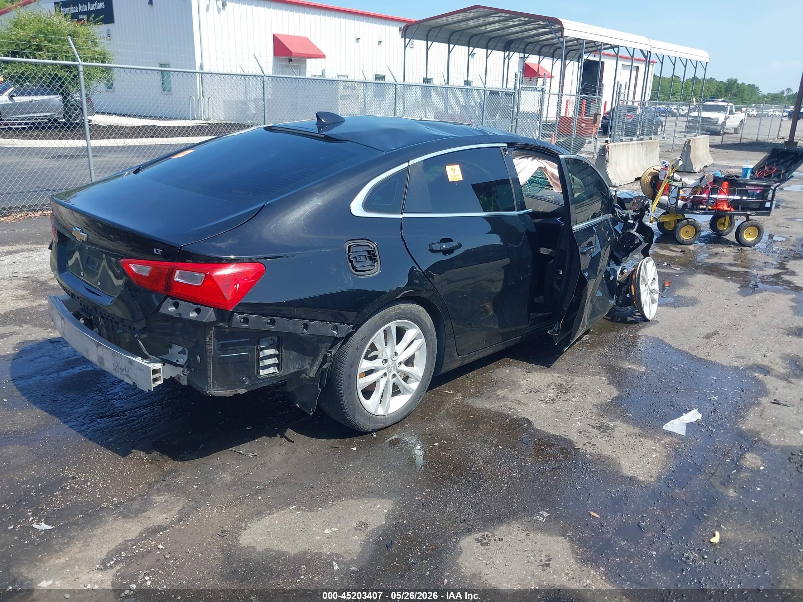 2018 Chevrolet Malibu Lt Black vin: 1G1ZD5STXJF167148