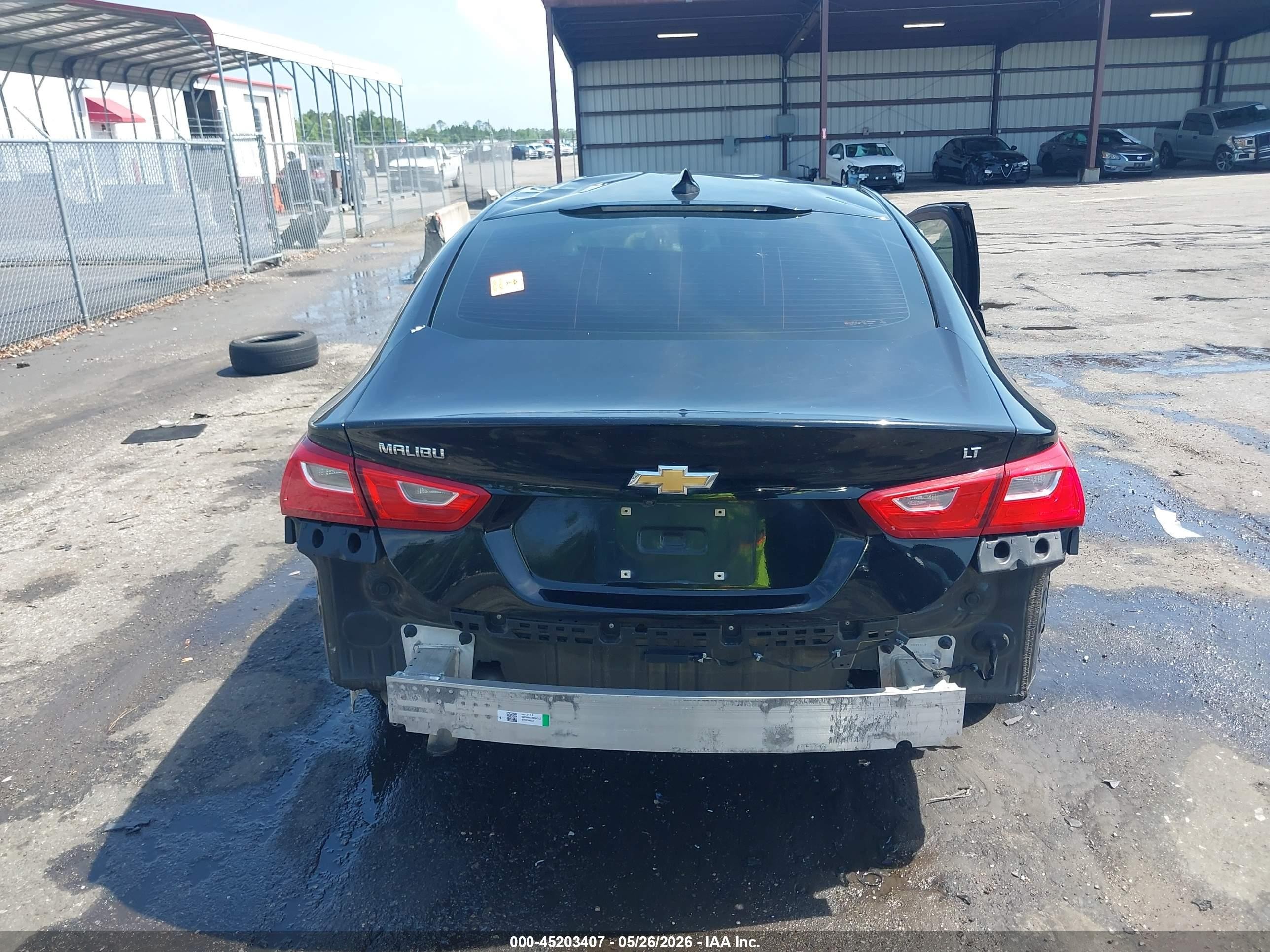2018 Chevrolet Malibu Lt Black vin: 1G1ZD5STXJF167148