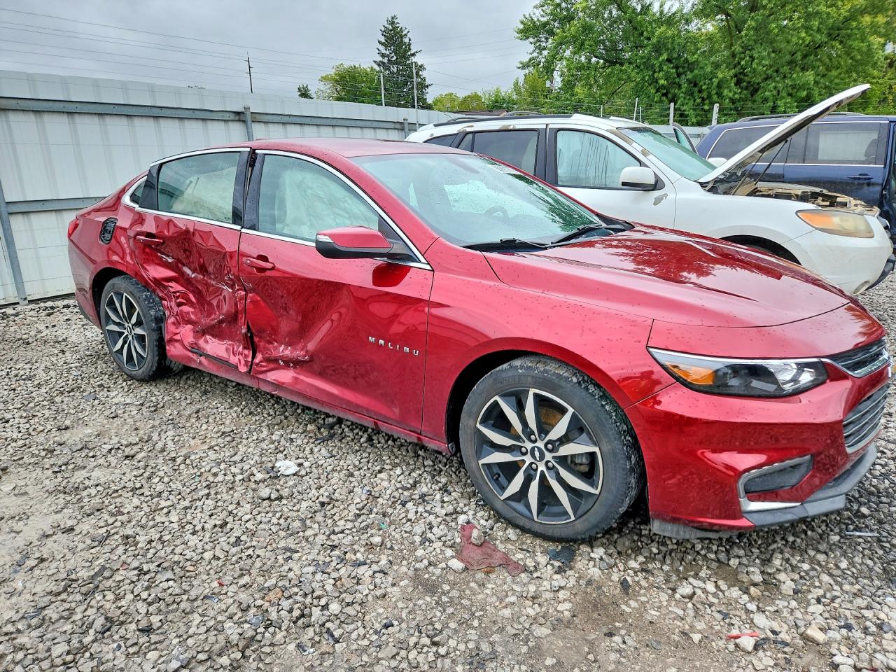 2018 Chevrolet Malibu Lt Красный vin: 1G1ZD5STXJF289895