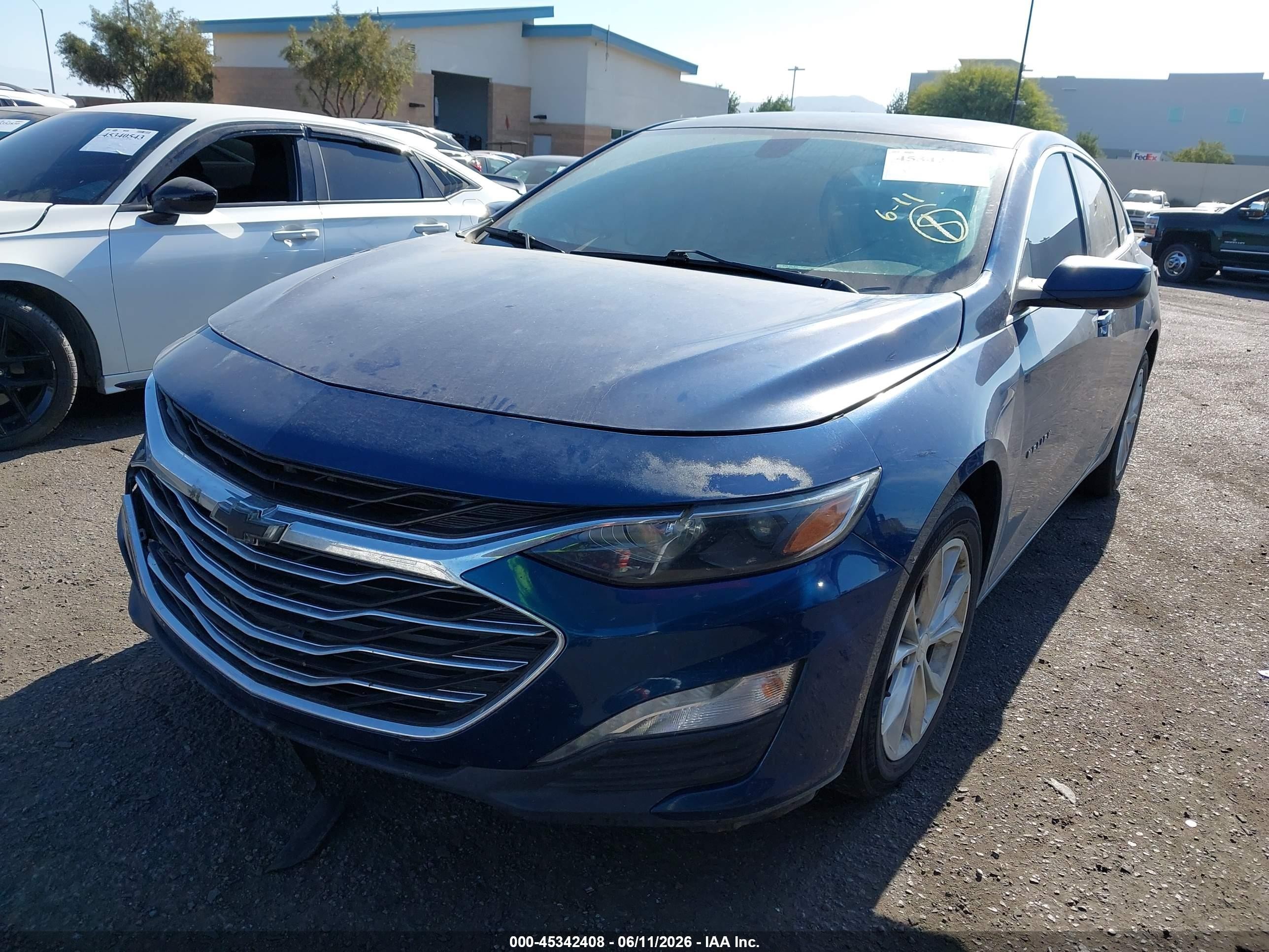 2019 Chevrolet Malibu Lt Blue vin: 1G1ZD5STXKF132482