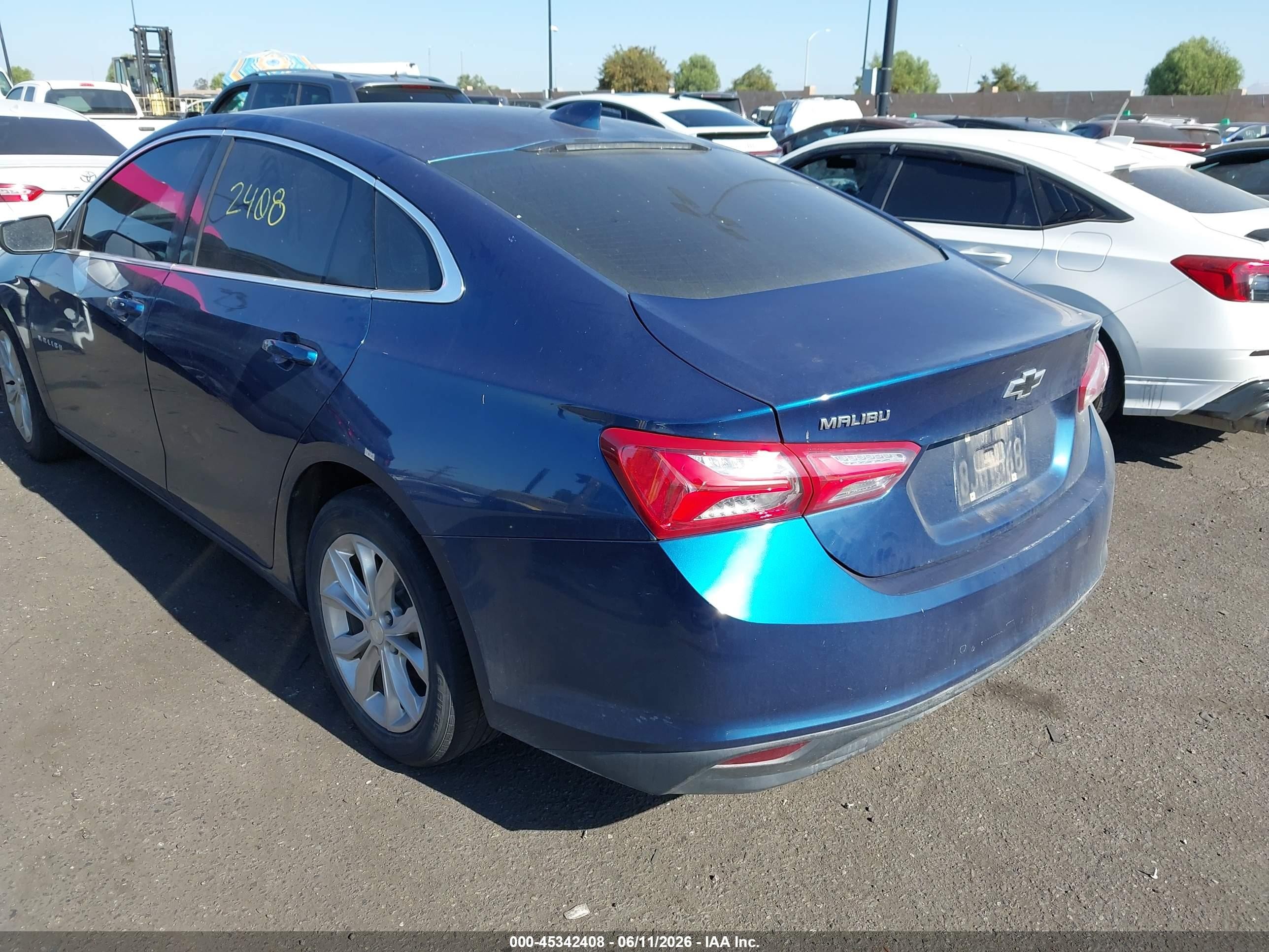 2019 Chevrolet Malibu Lt Blue vin: 1G1ZD5STXKF132482