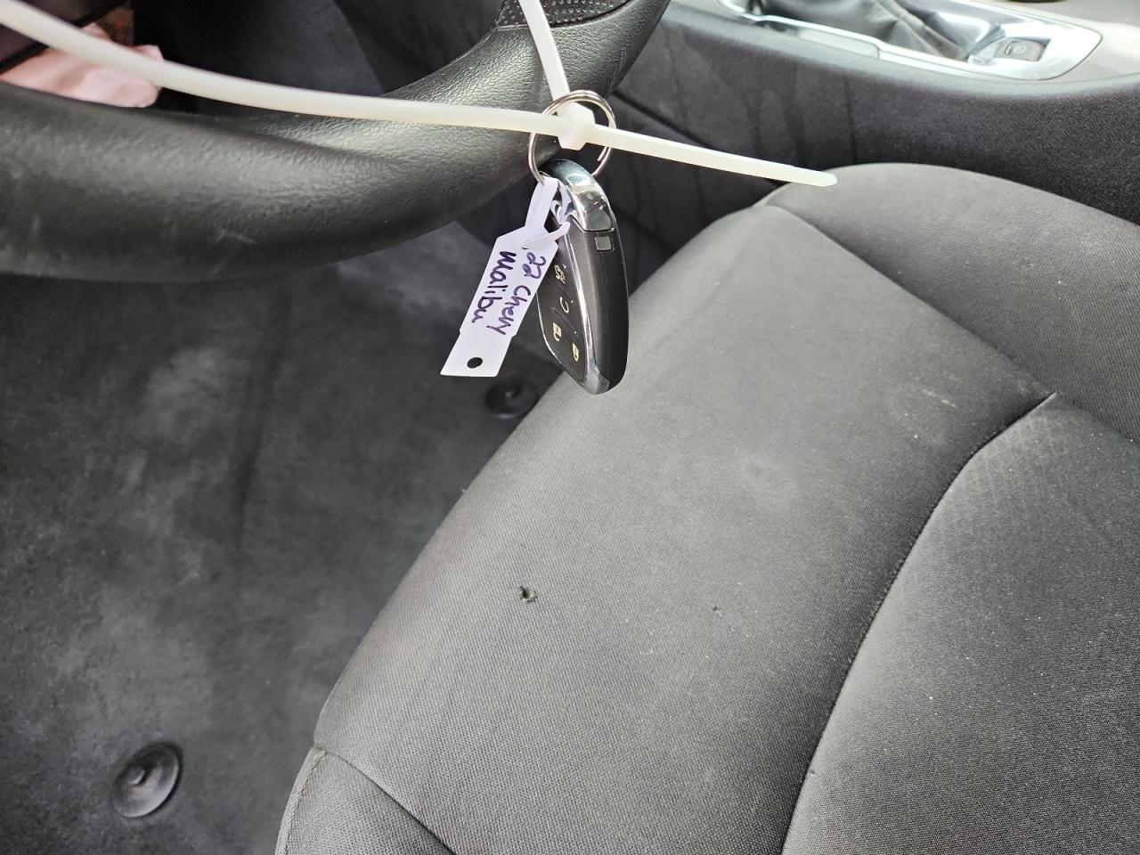 2022 Chevrolet Malibu Lt Silver vin: 1G1ZD5STXNF174090 Damage: Left Front Seat Cushion, Hole(S), < 1/8 Inch