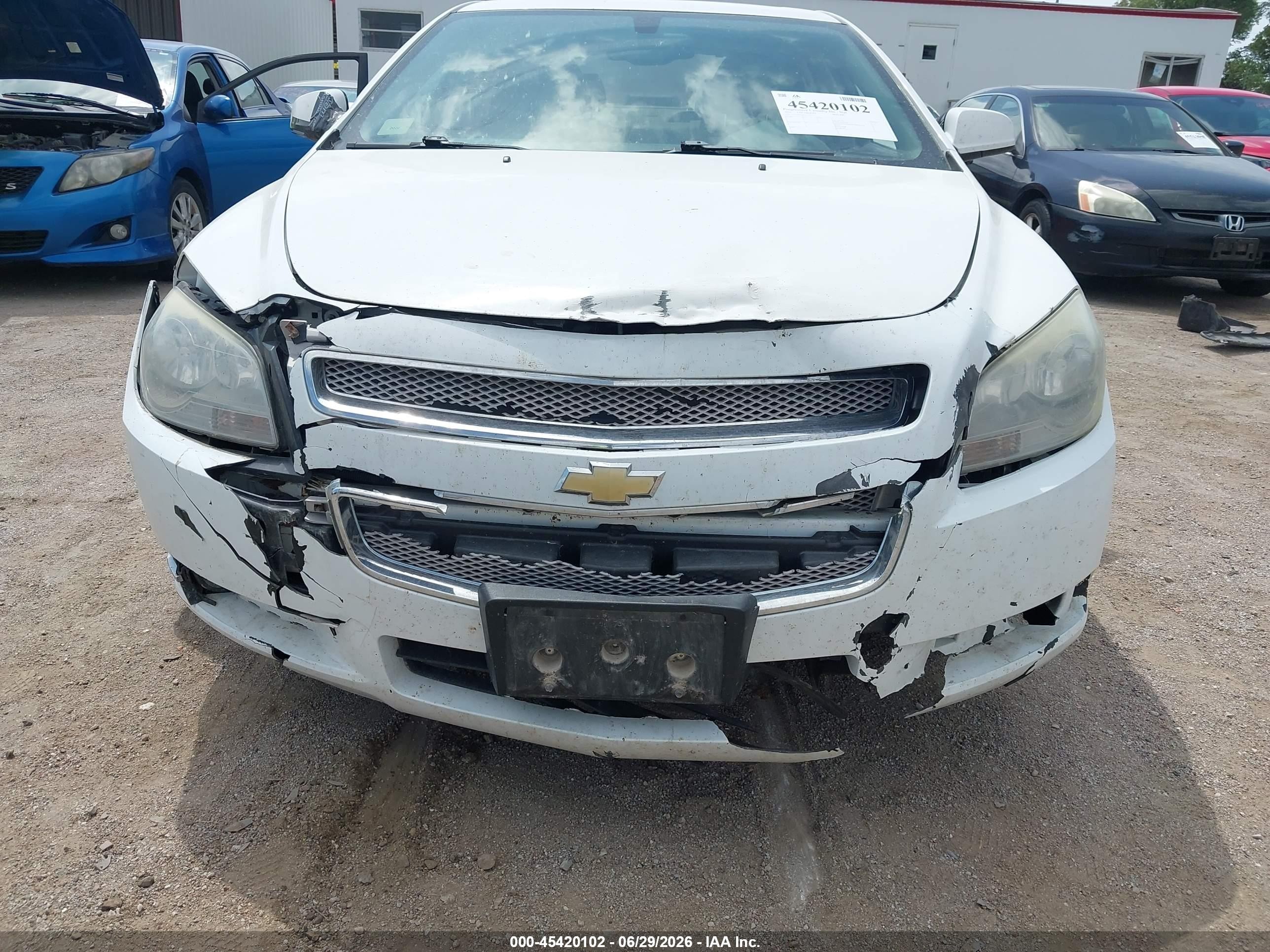 2010 Chevrolet Malibu Ltz White vin: 1G1ZE5E00AF310171