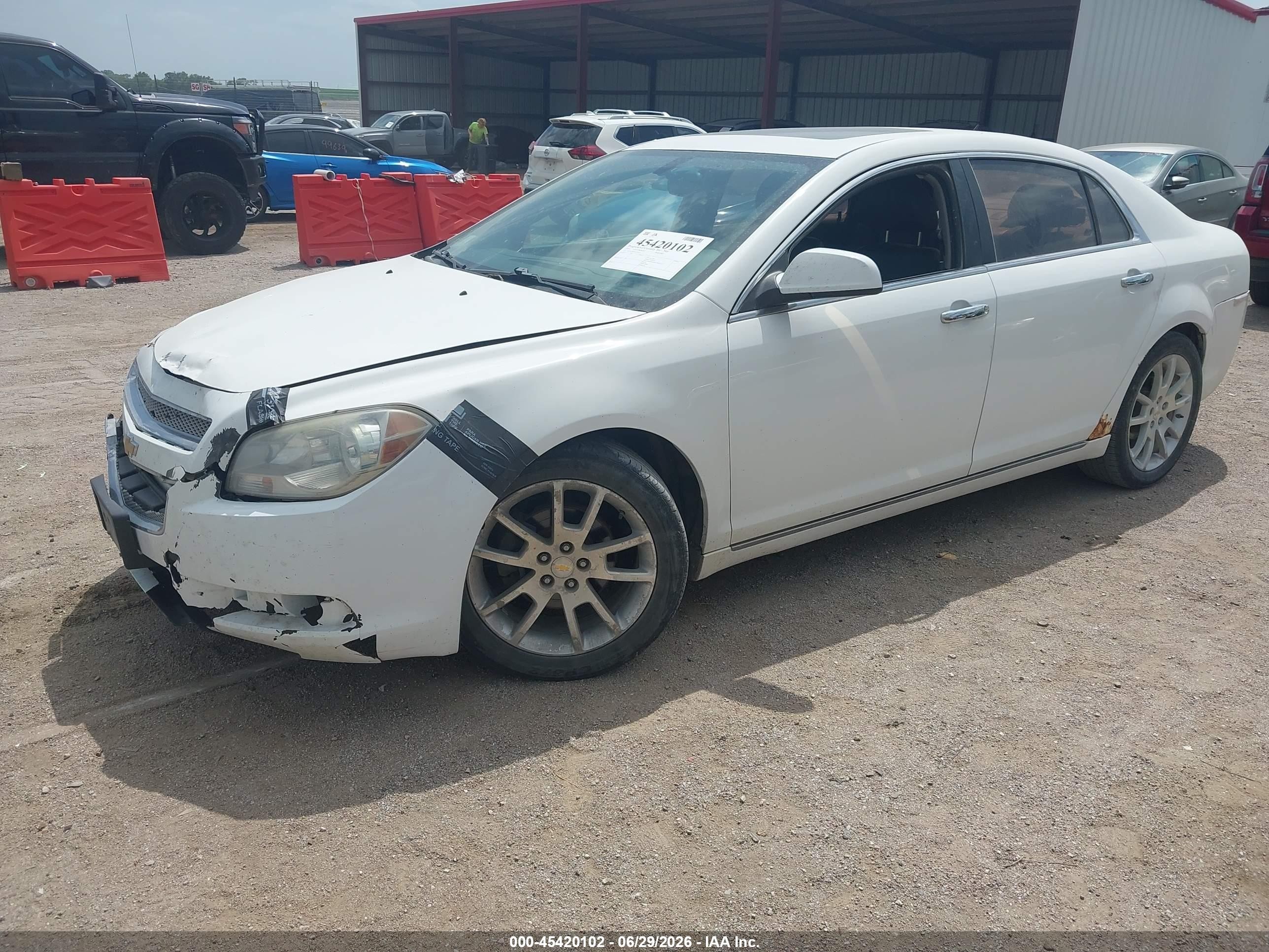 2010 Chevrolet Malibu Ltz White vin: 1G1ZE5E00AF310171