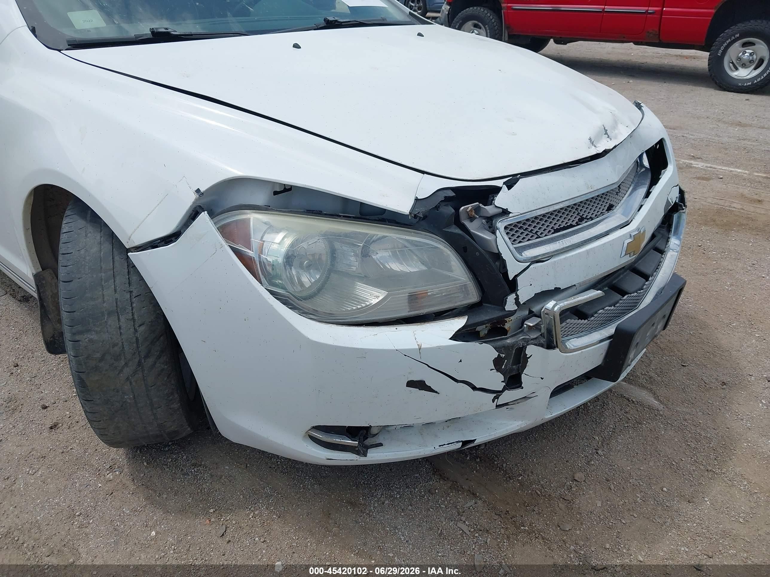 2010 Chevrolet Malibu Ltz White vin: 1G1ZE5E00AF310171
