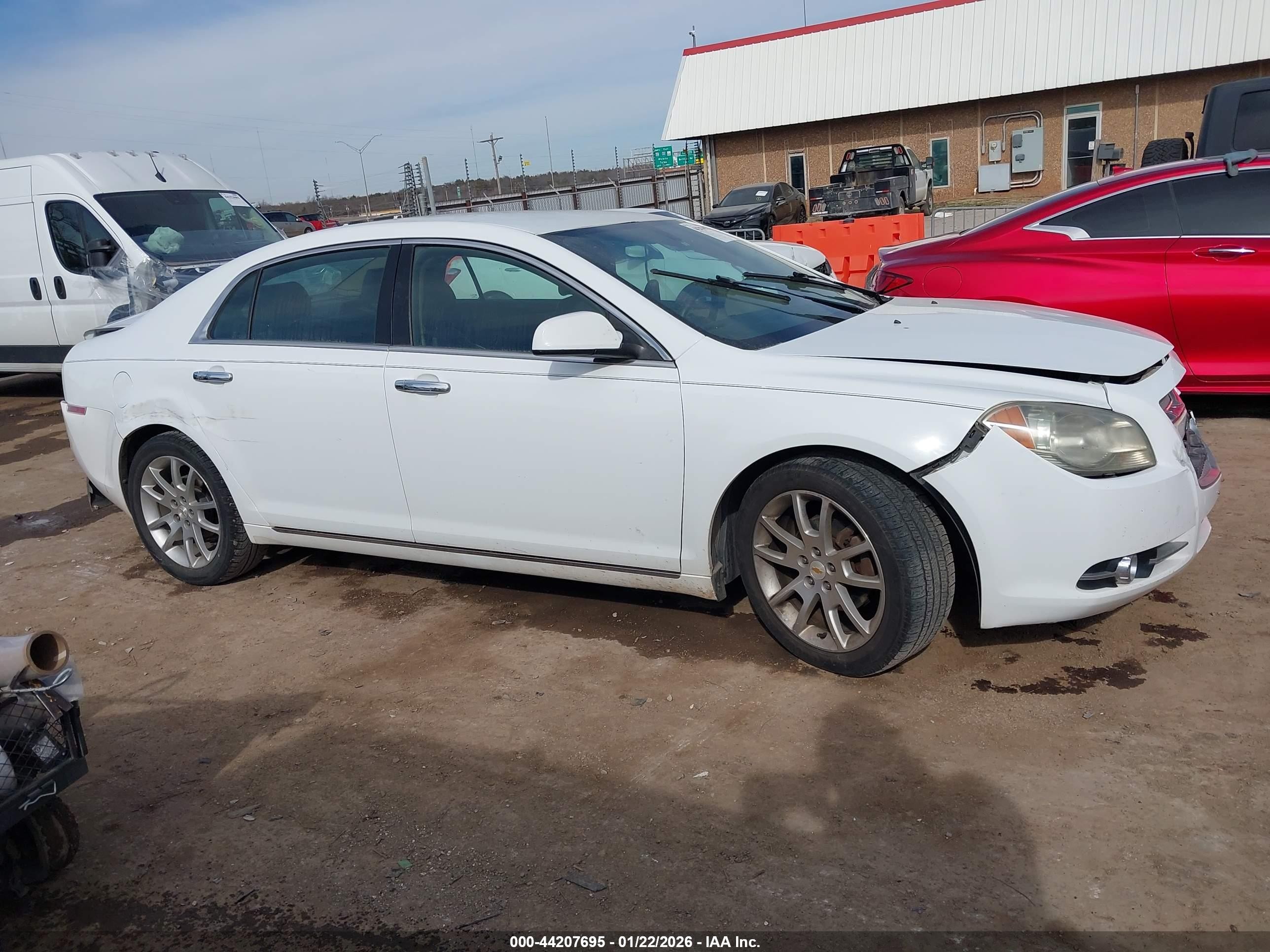 2010 Chevrolet Malibu Ltz White vin: 1G1ZE5E00AF319808