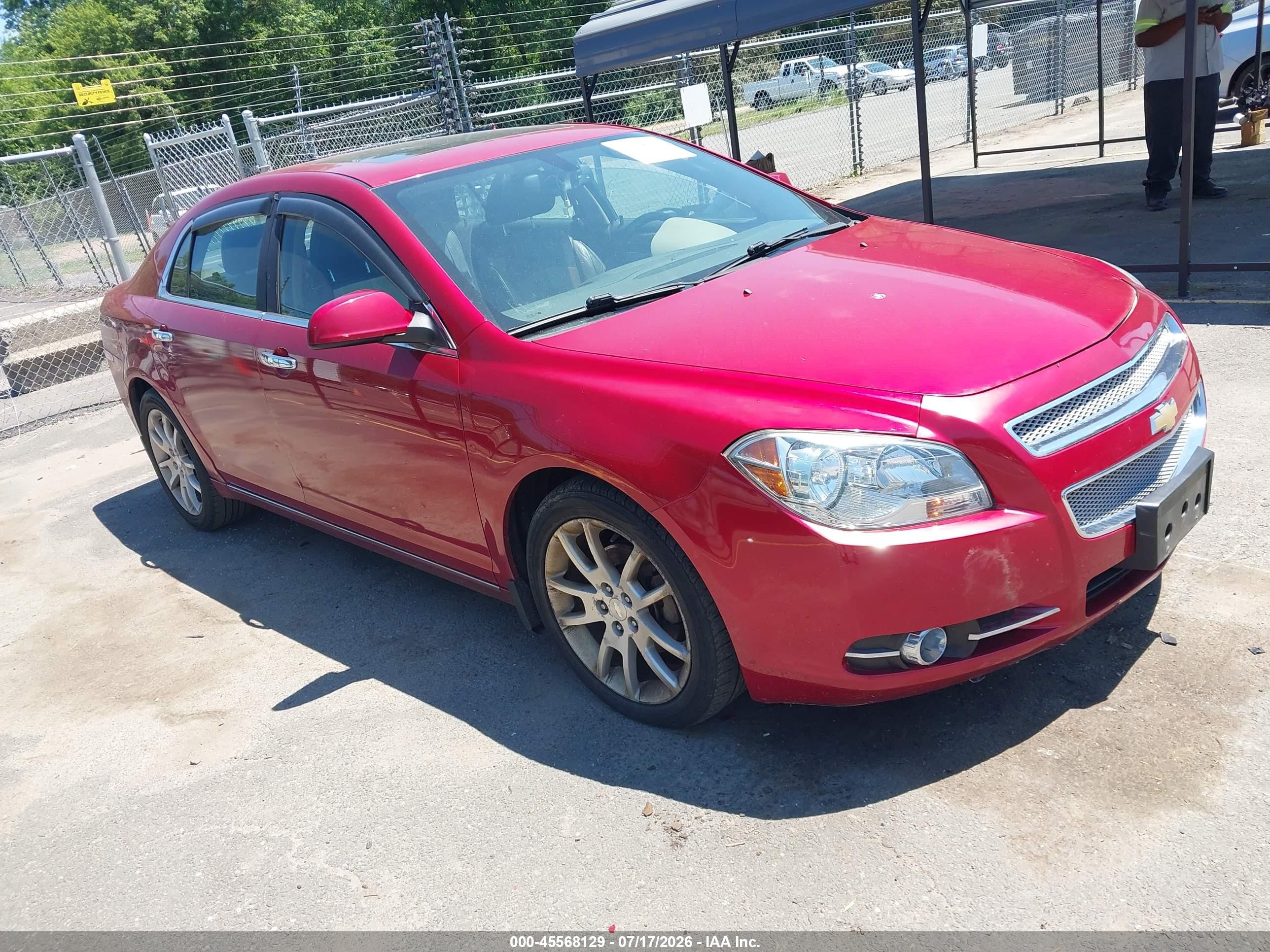 2012 Chevrolet Malibu 1lz Red vin: 1G1ZE5E01CF262280