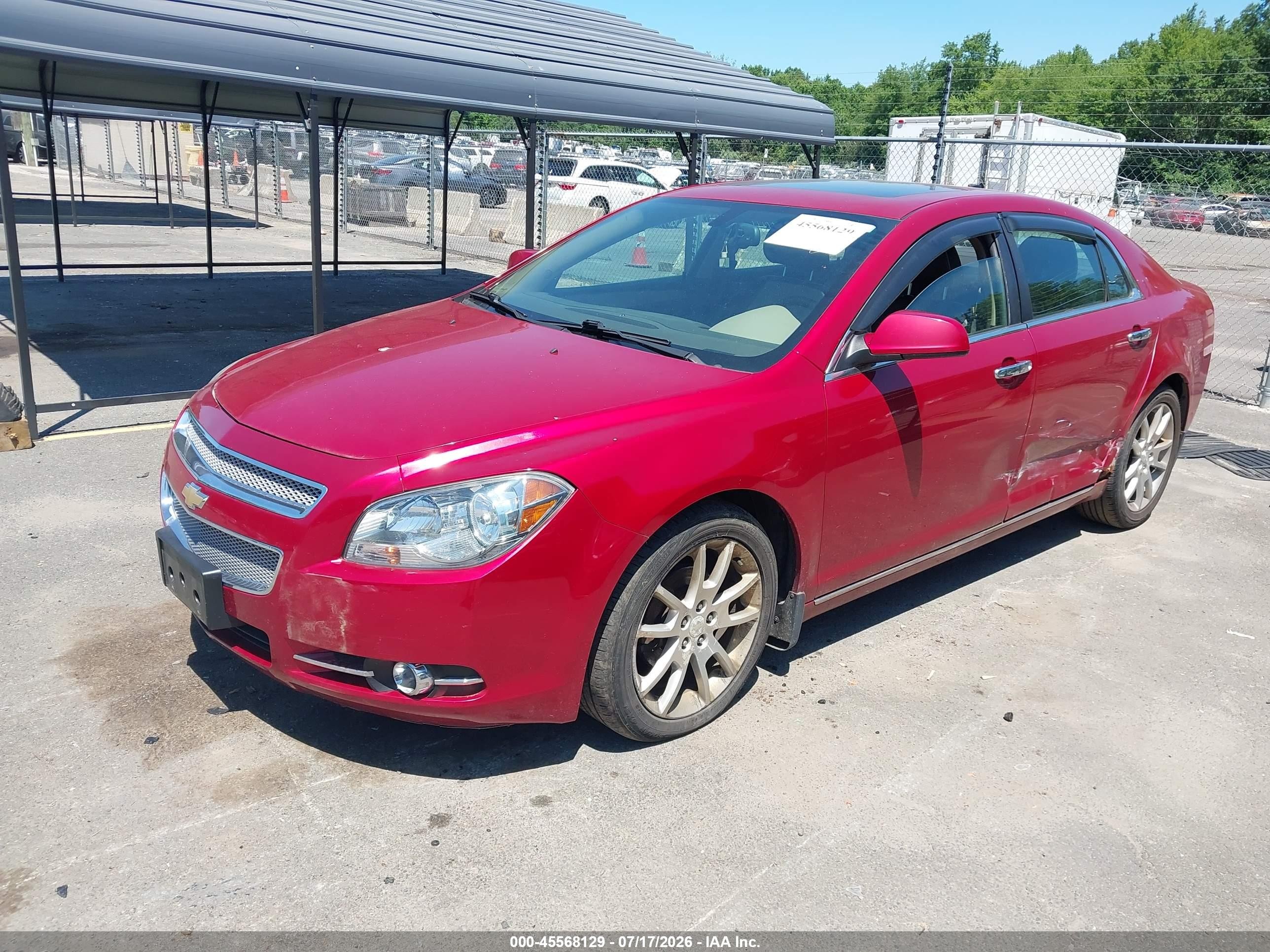2012 Chevrolet Malibu 1lz Red vin: 1G1ZE5E01CF262280