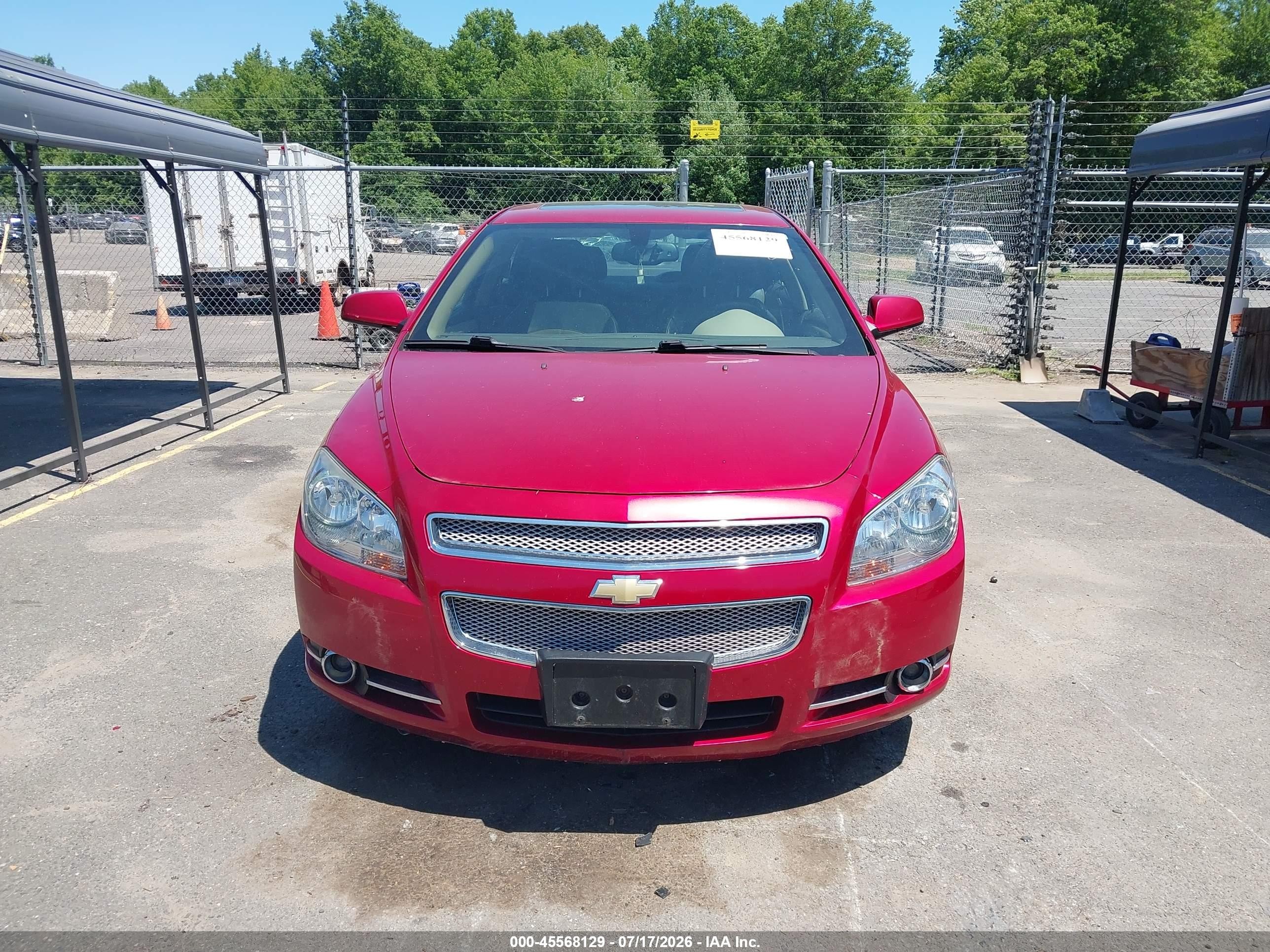 2012 Chevrolet Malibu 1lz Red vin: 1G1ZE5E01CF262280