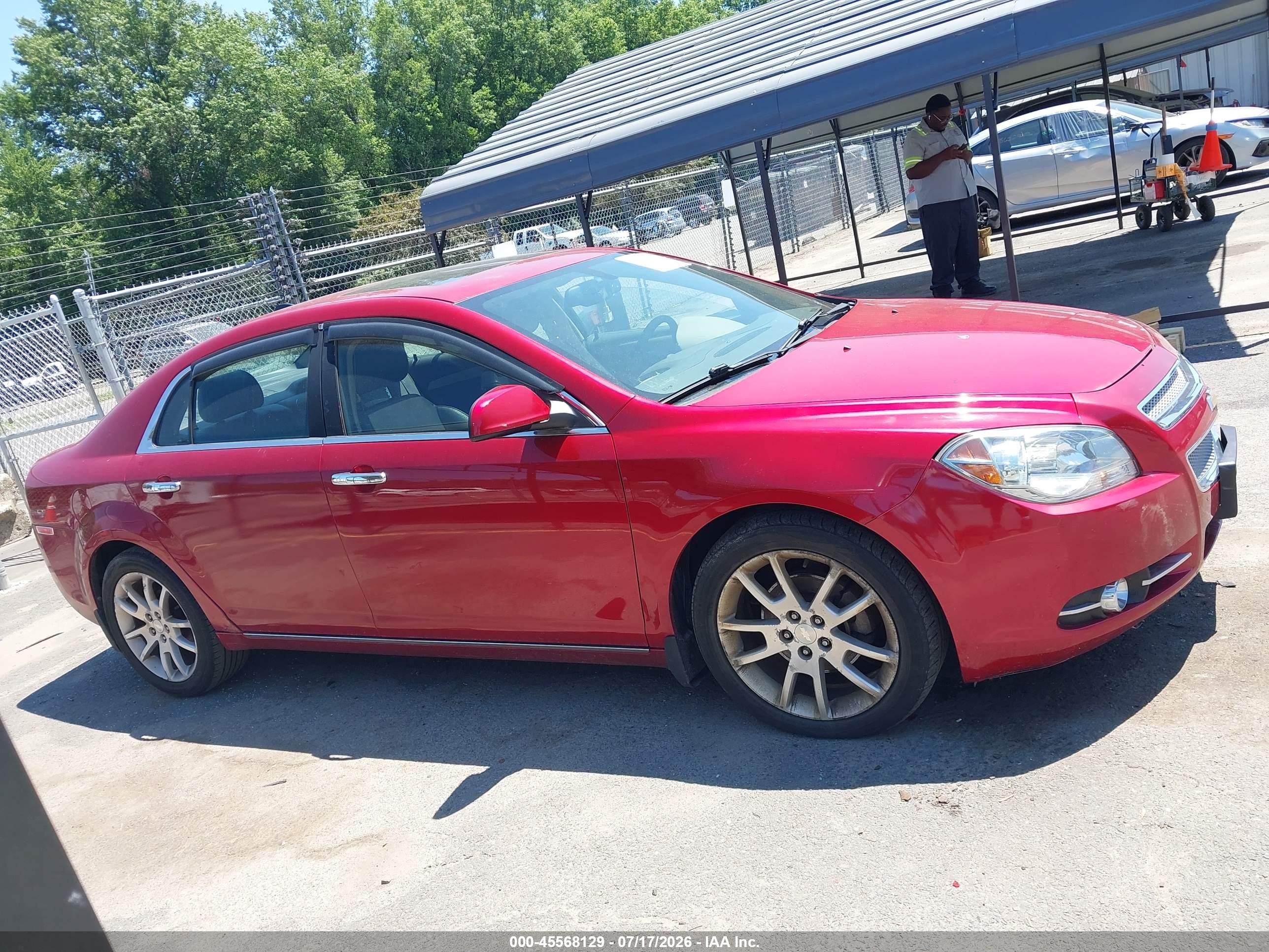 2012 Chevrolet Malibu 1lz Red vin: 1G1ZE5E01CF262280