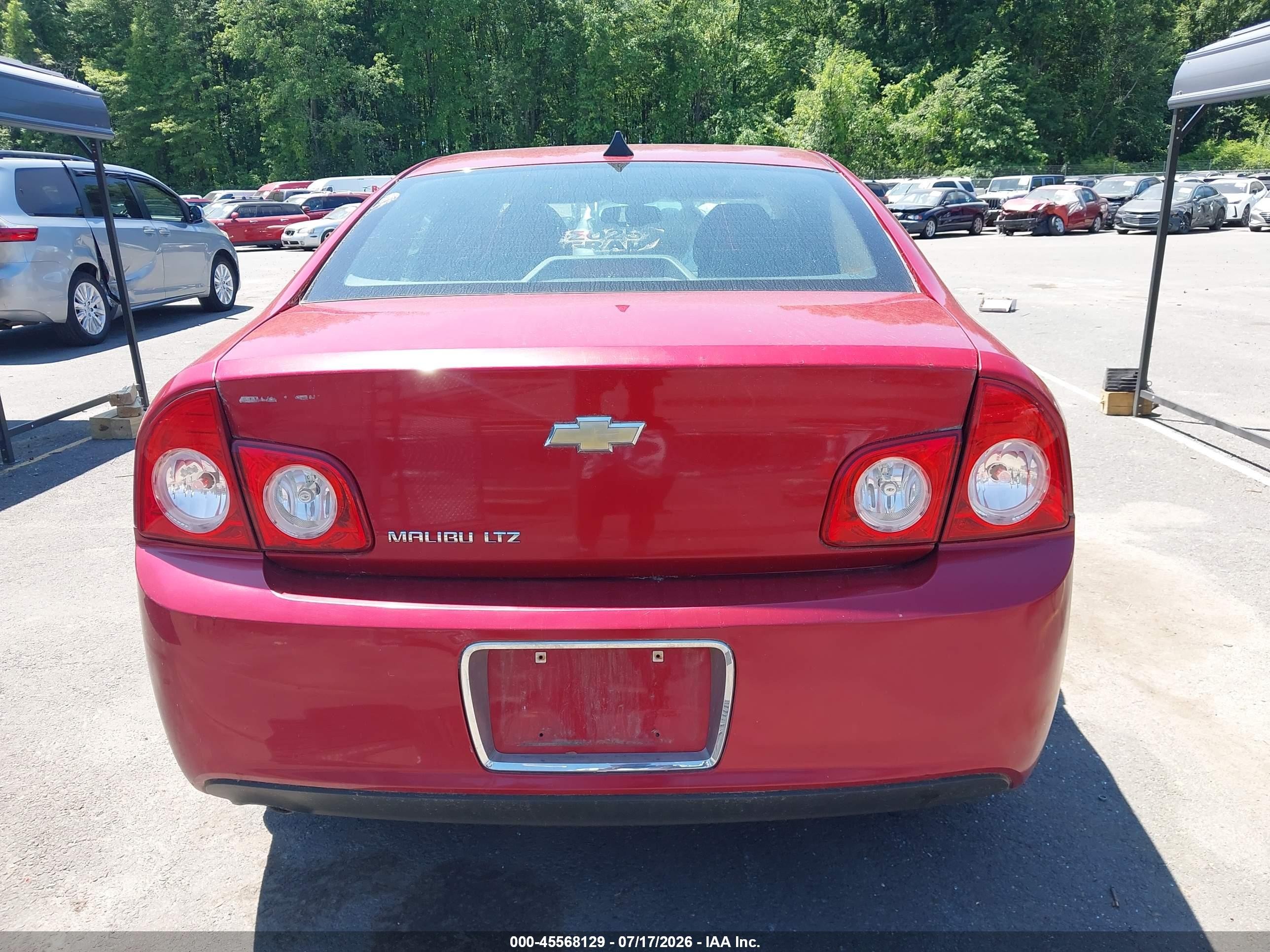 2012 Chevrolet Malibu 1lz Red vin: 1G1ZE5E01CF262280