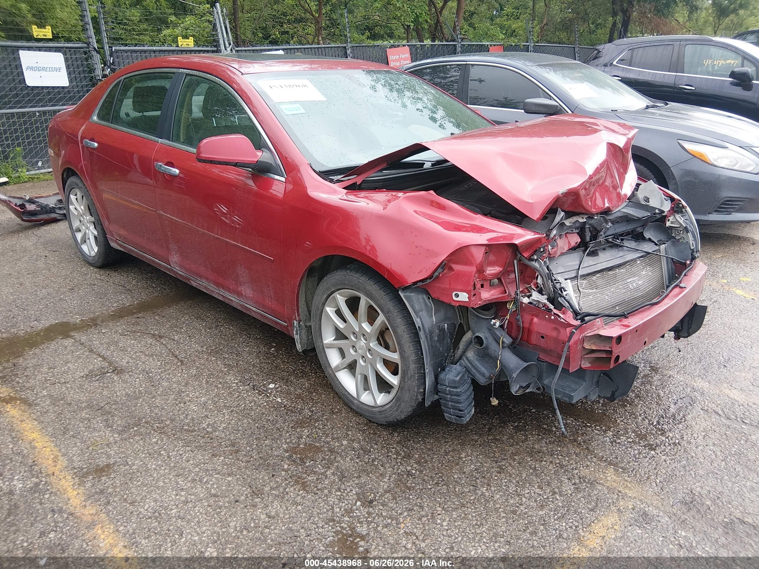 2012 Chevrolet Malibu 1lz Red vin: 1G1ZE5E02CF247402