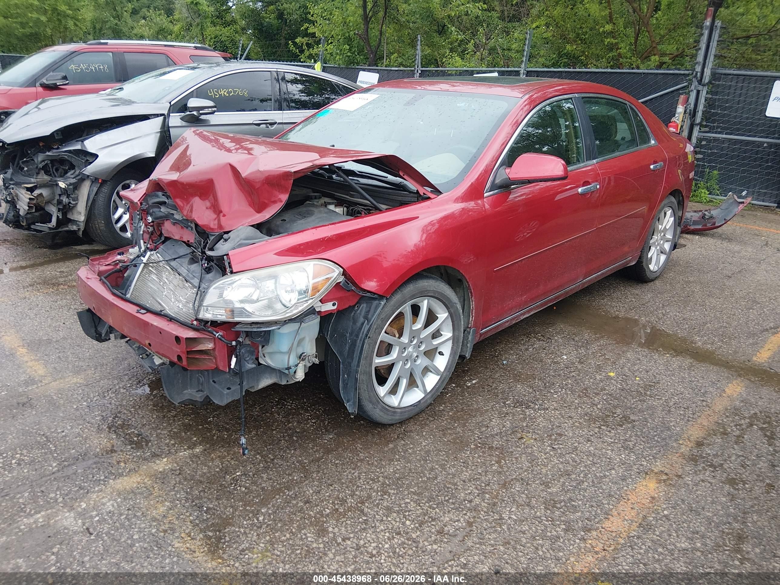 2012 Chevrolet Malibu 1lz Red vin: 1G1ZE5E02CF247402