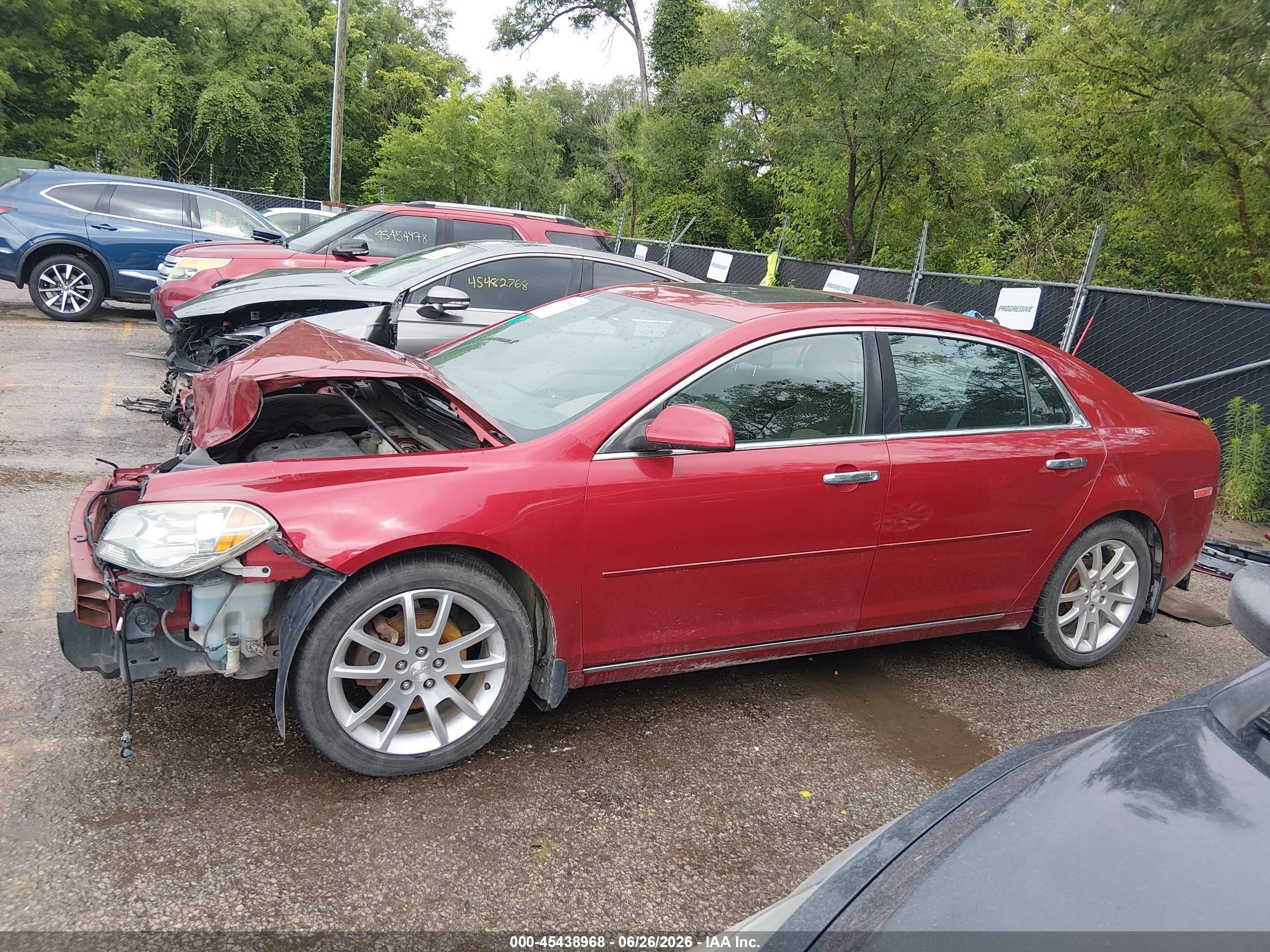 2012 Chevrolet Malibu 1lz Red vin: 1G1ZE5E02CF247402