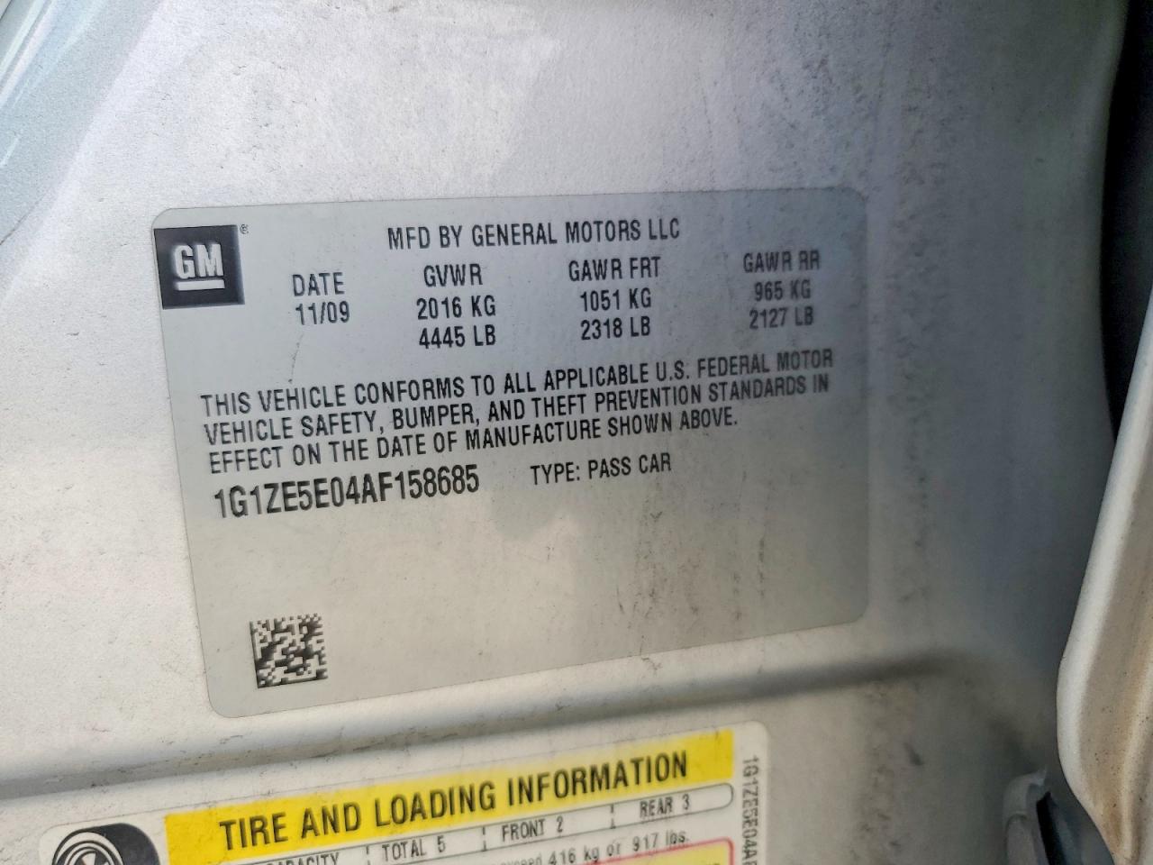 2010 Chevrolet Malibu Ltz Silver vin: 1G1ZE5E04AF158685