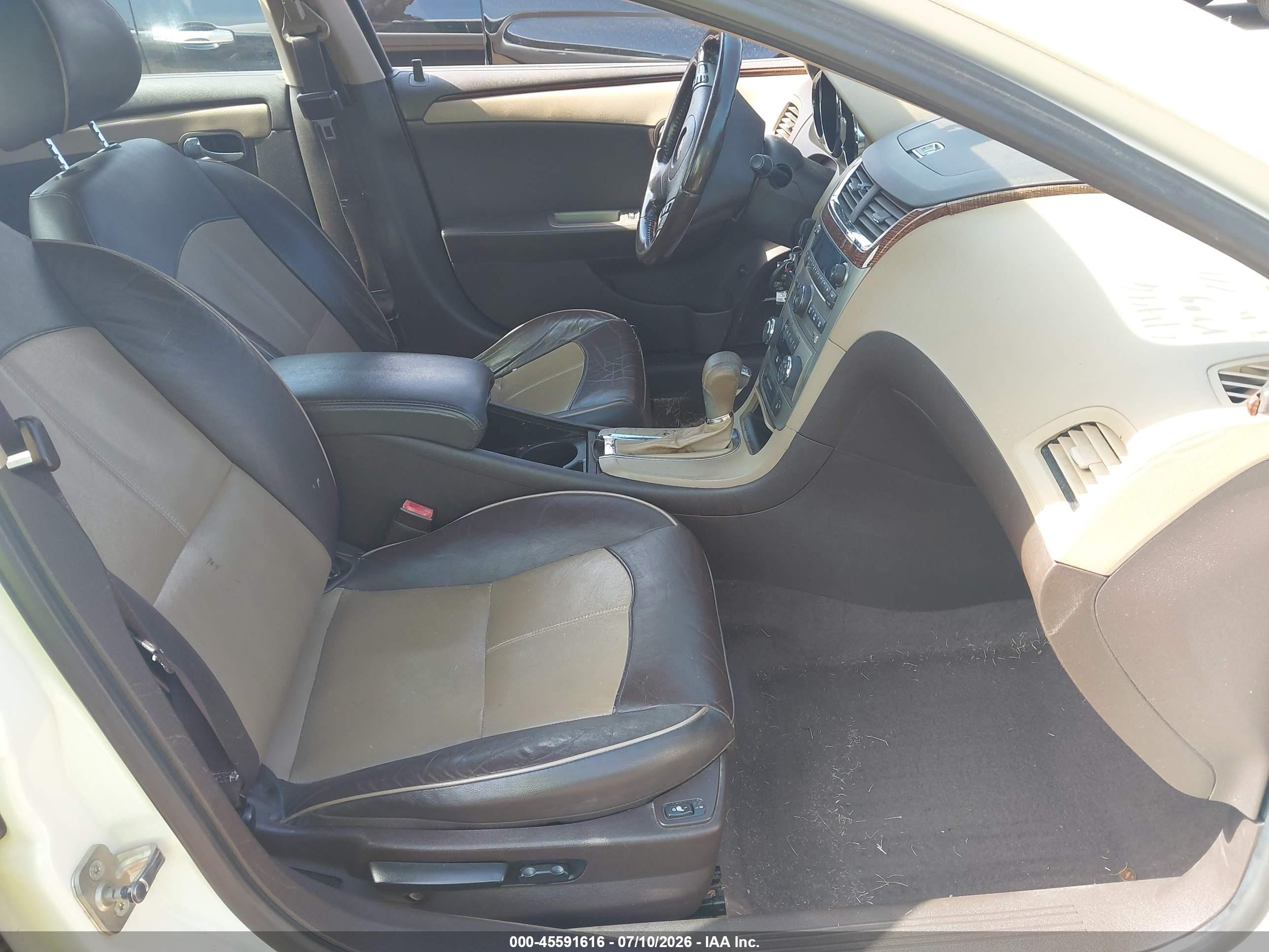 2012 Chevrolet Malibu 1lz White vin: 1G1ZE5E07CF175404
