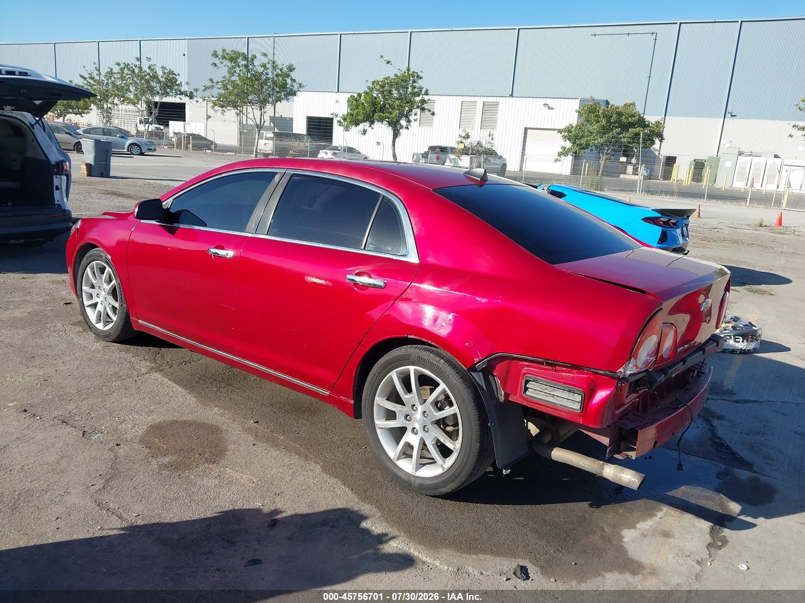 2012 Chevrolet Malibu 1lz Red vin: 1G1ZE5E08CF278086