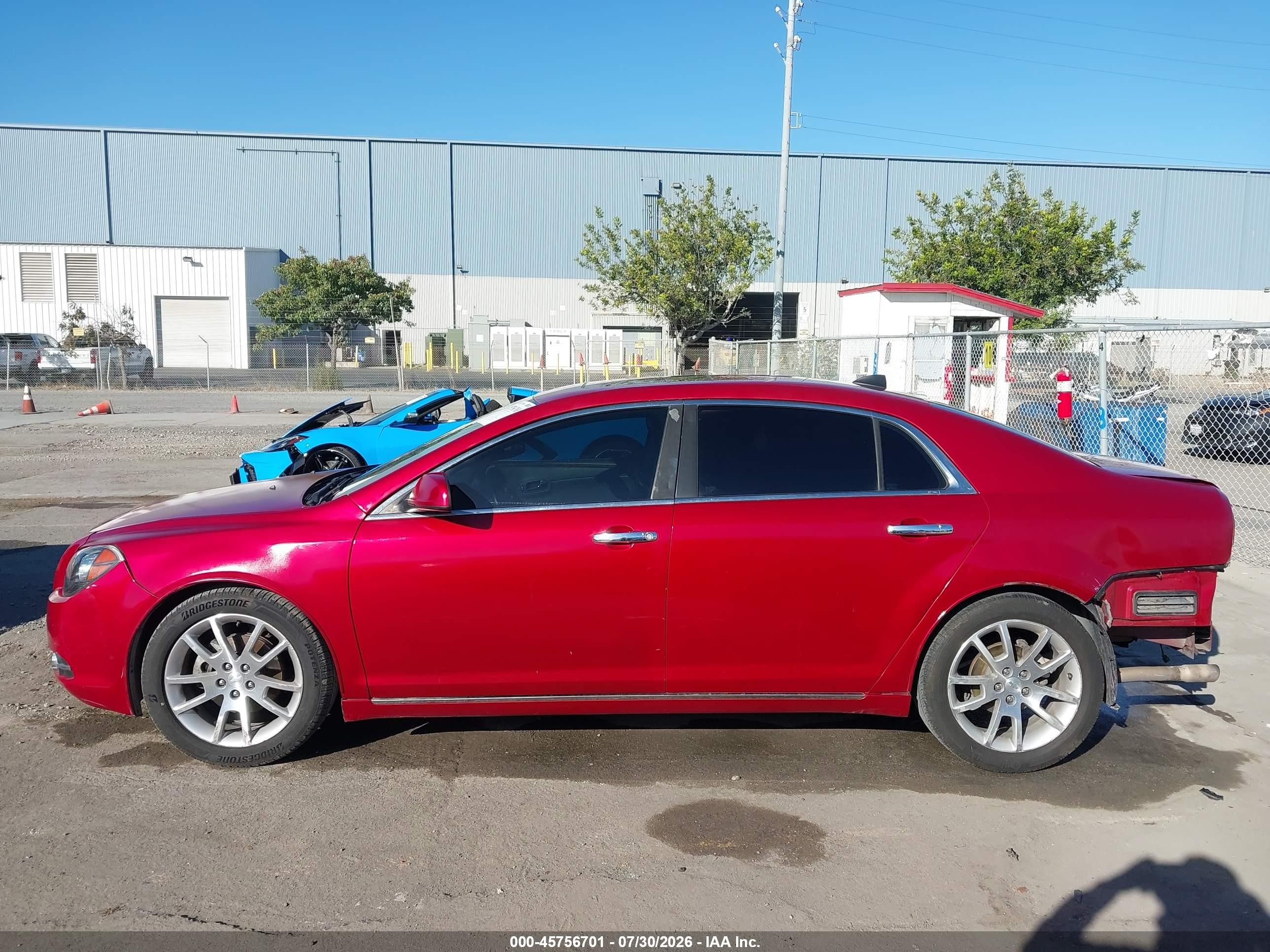 2012 Chevrolet Malibu 1lz Red vin: 1G1ZE5E08CF278086