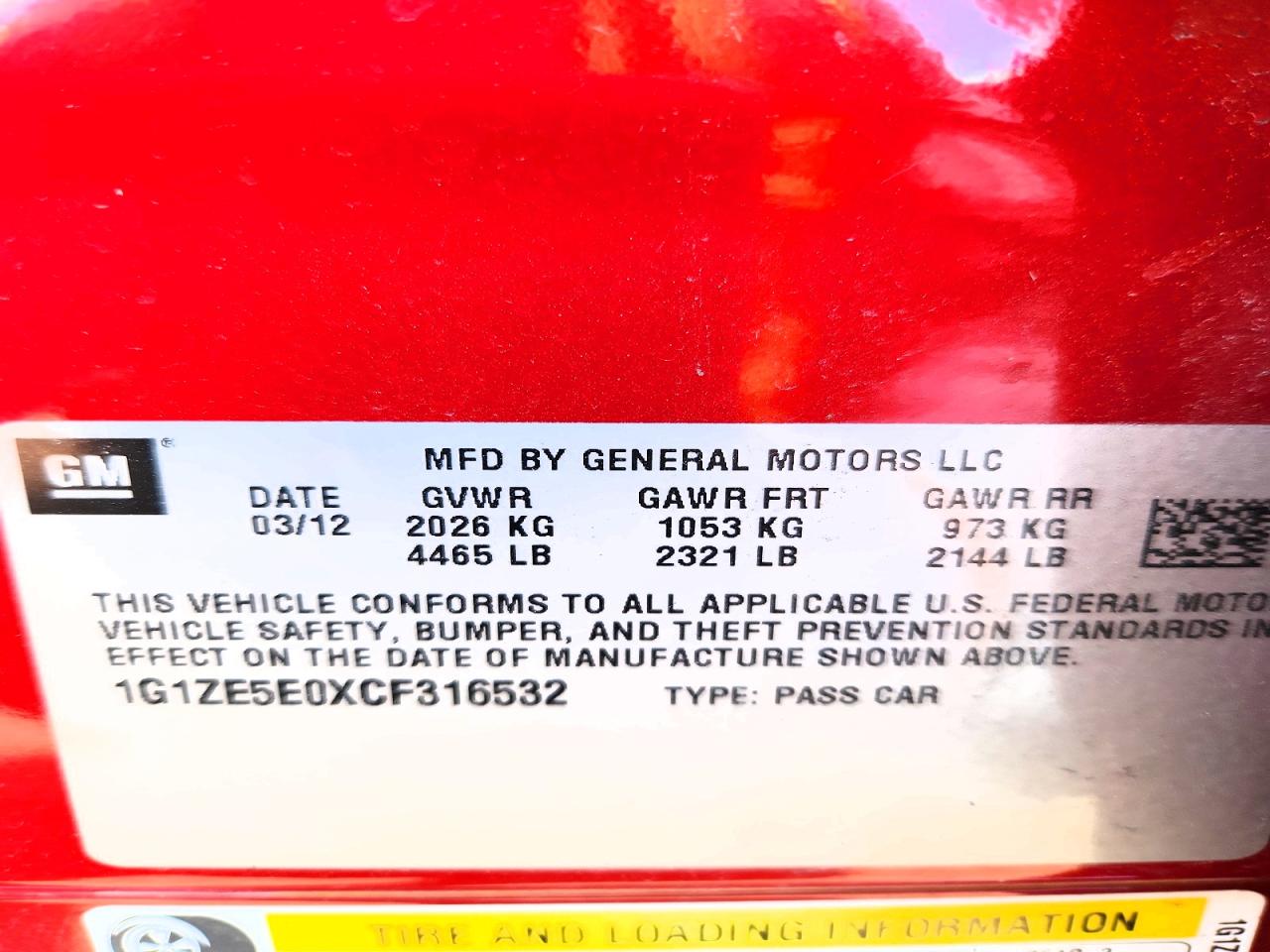 2012 Chevrolet Malibu Ltz Maroon vin: 1G1ZE5E0XCF316532