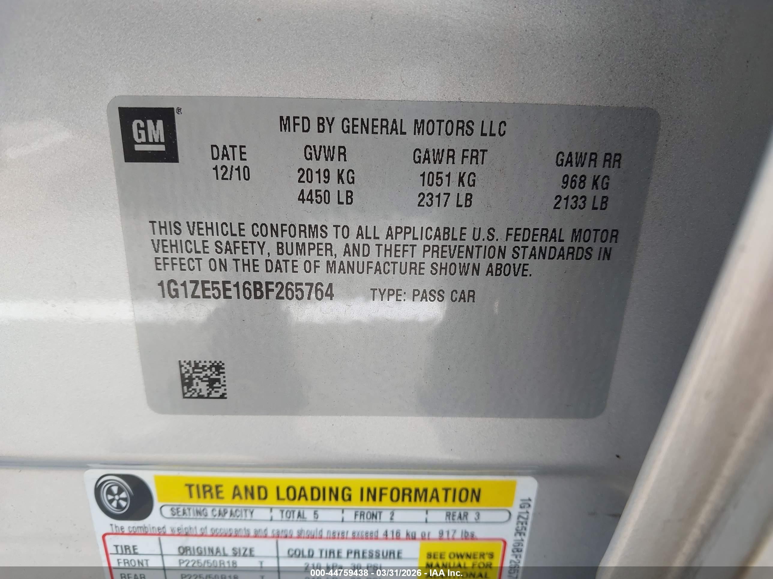 2011 Chevrolet Malibu Ltz Silver vin: 1G1ZE5E16BF265764