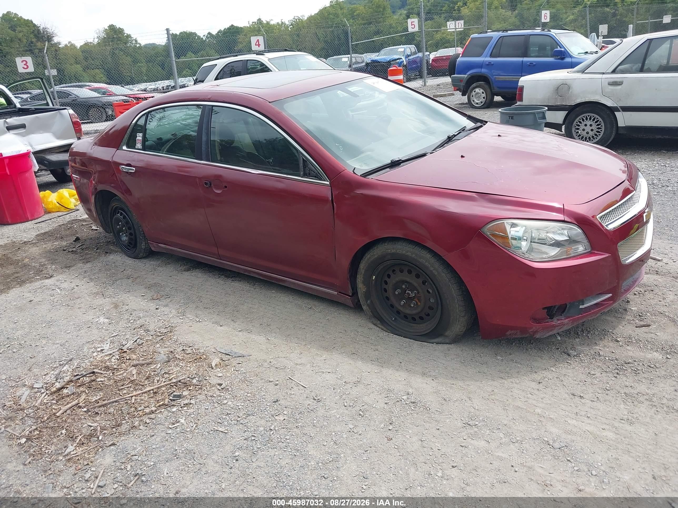 2010 Chevrolet Malibu Ltz Red vin: 1G1ZE5E70AF155473
