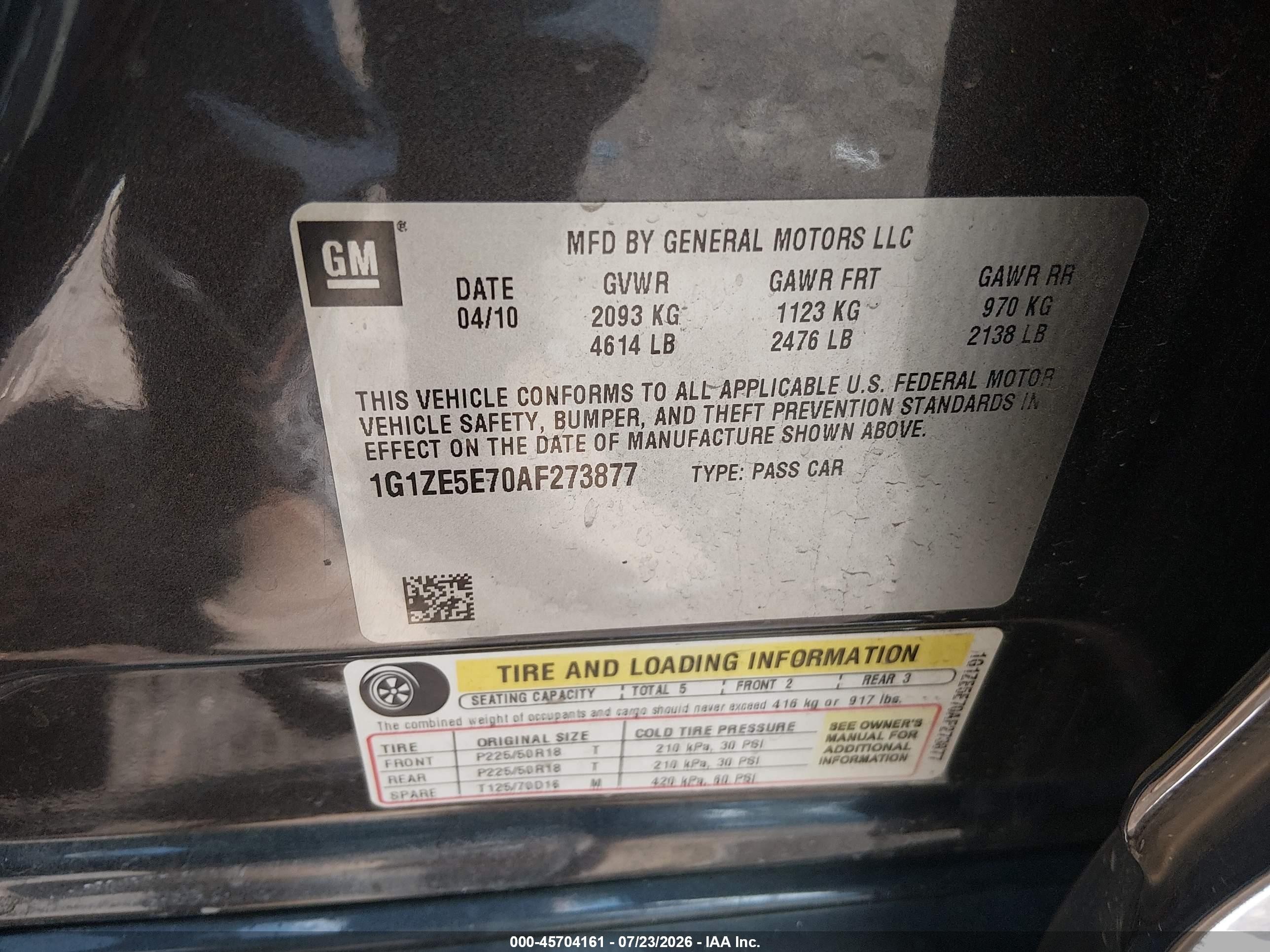 2010 Chevrolet Malibu Ltz Gray vin: 1G1ZE5E70AF273877